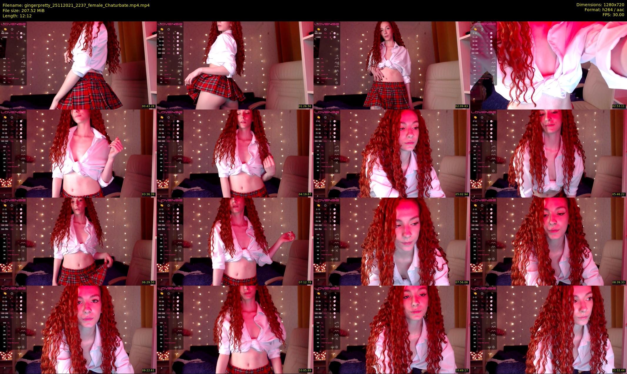 gingerpretty — 13 minute Chaturbate female cam show recording, 720p, Nov 25, 2021