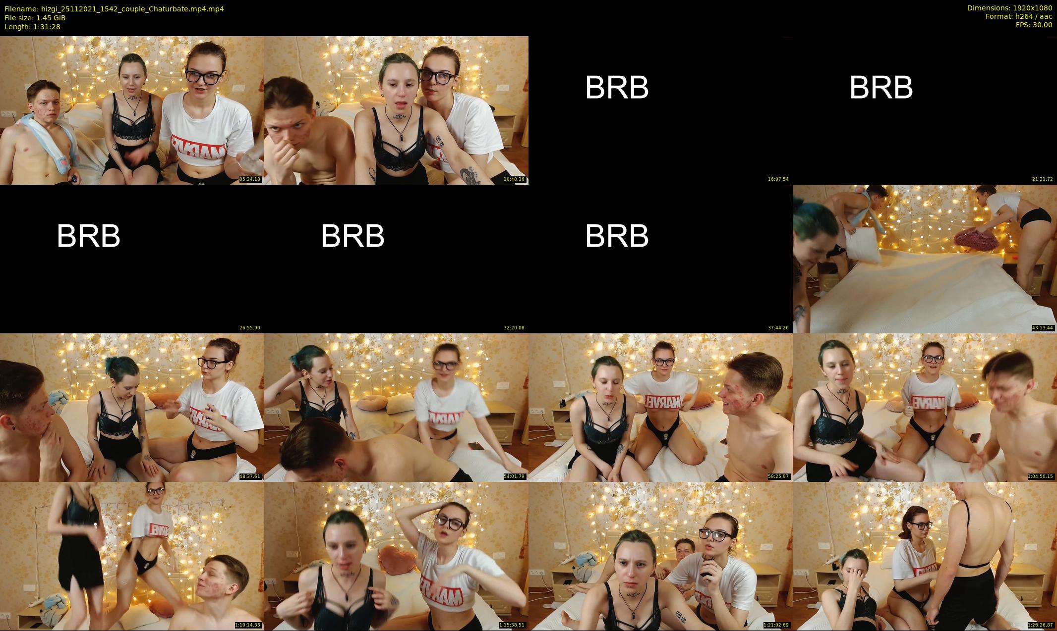 hizgi — 92 minute Chaturbate couple cam show recording, 1080p, Nov 25, 2021