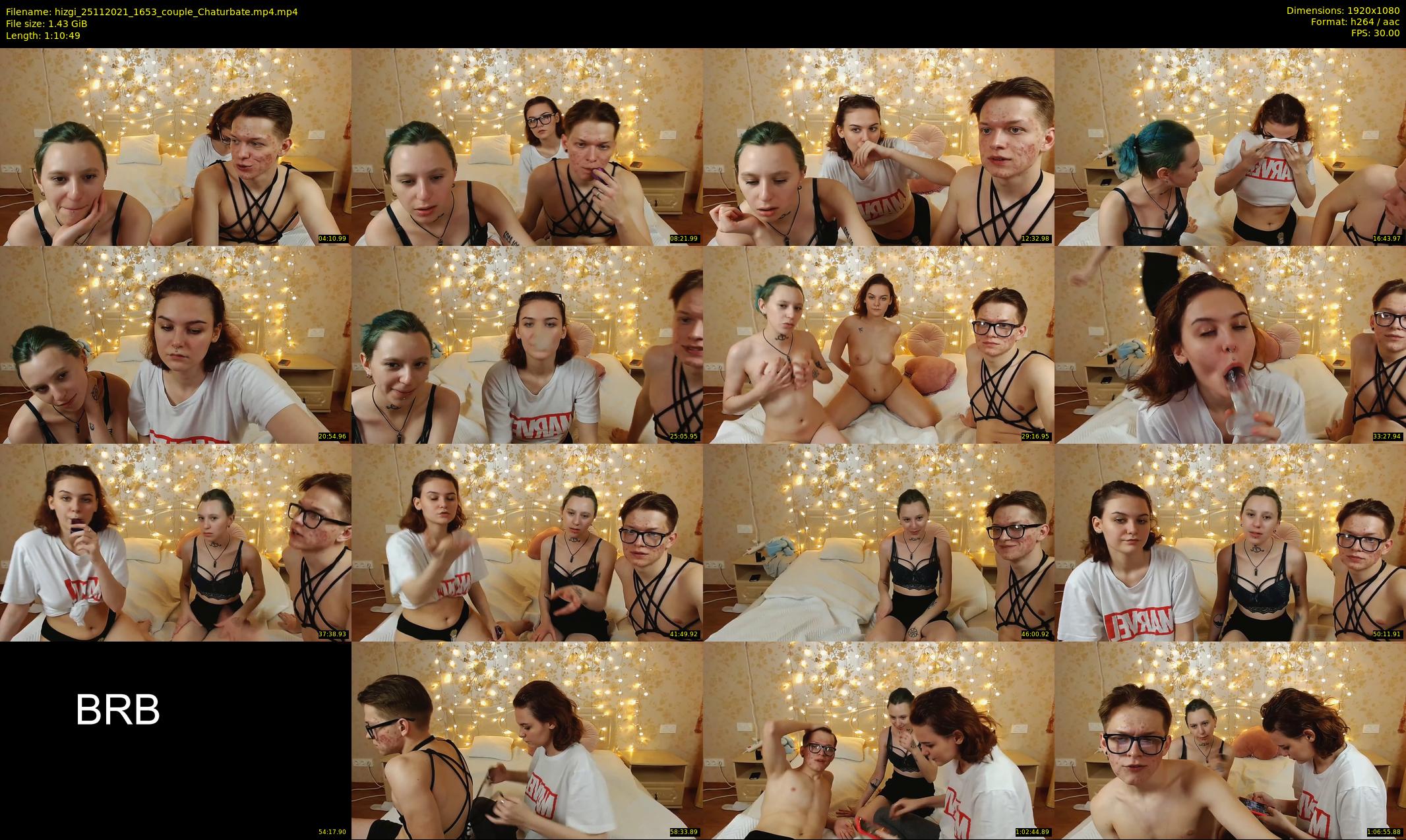 hizgi — 71 minute Chaturbate couple cam show recording, 1080p, Nov 25, 2021