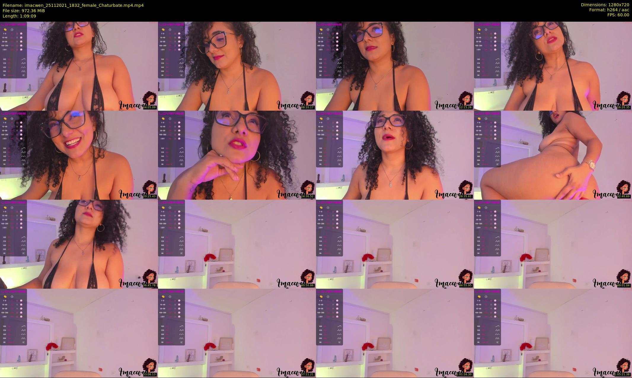 imacwen — 70 minute Chaturbate female cam show recording, 720p, Nov 25, 2021
