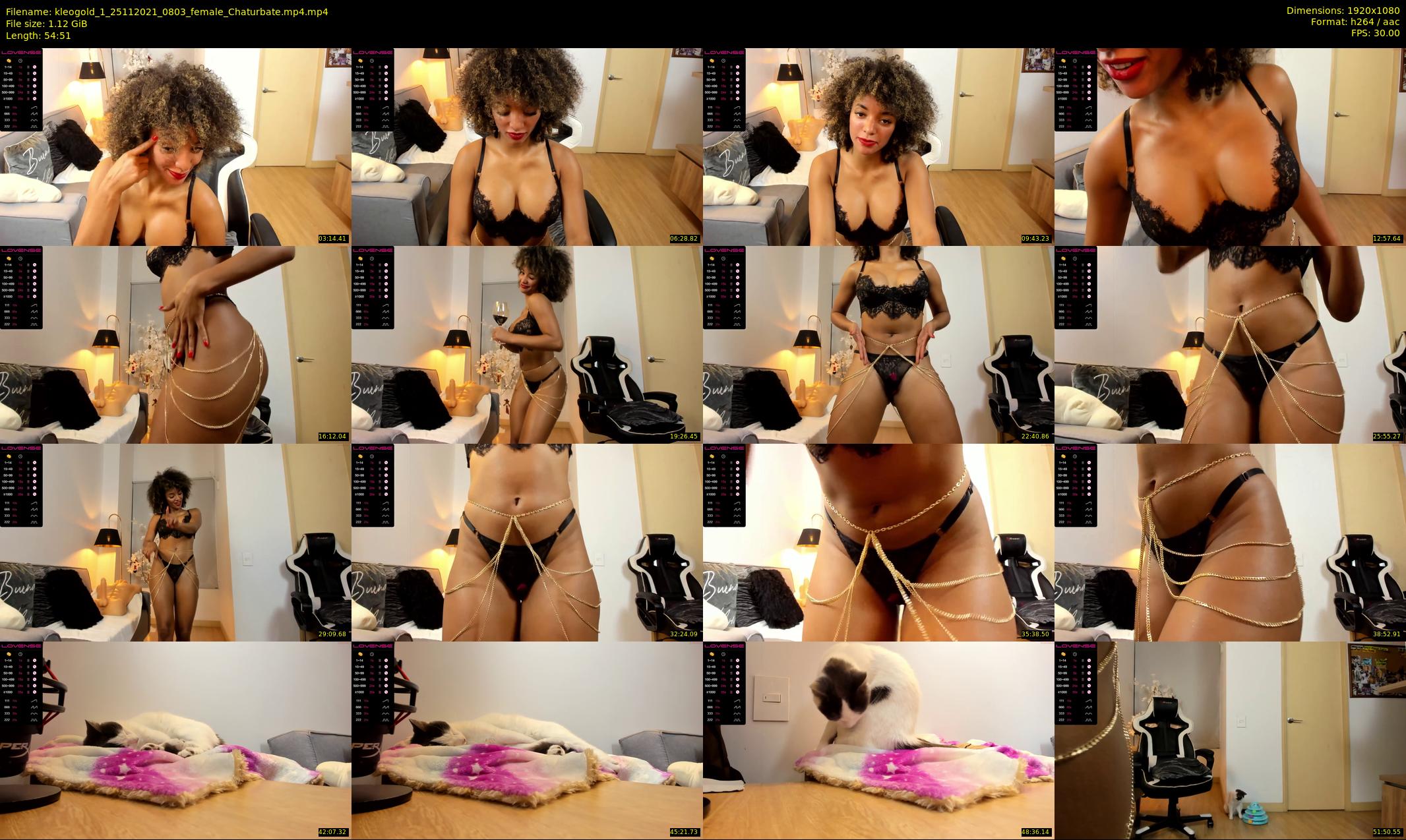 kleogold_1 — 55 minute Chaturbate female cam show recording, 1080p, Nov 25, 2021