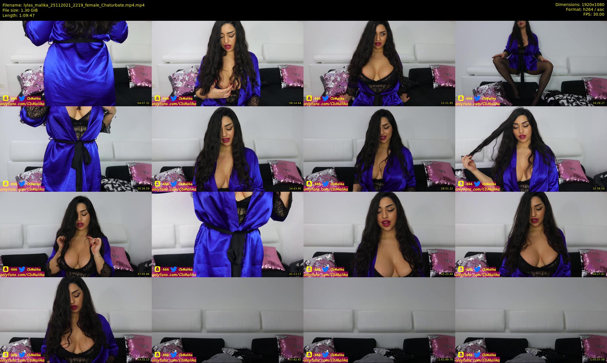 lylas_malika — 70 minute Chaturbate female cam show recording, 1080p, Nov 25, 2021