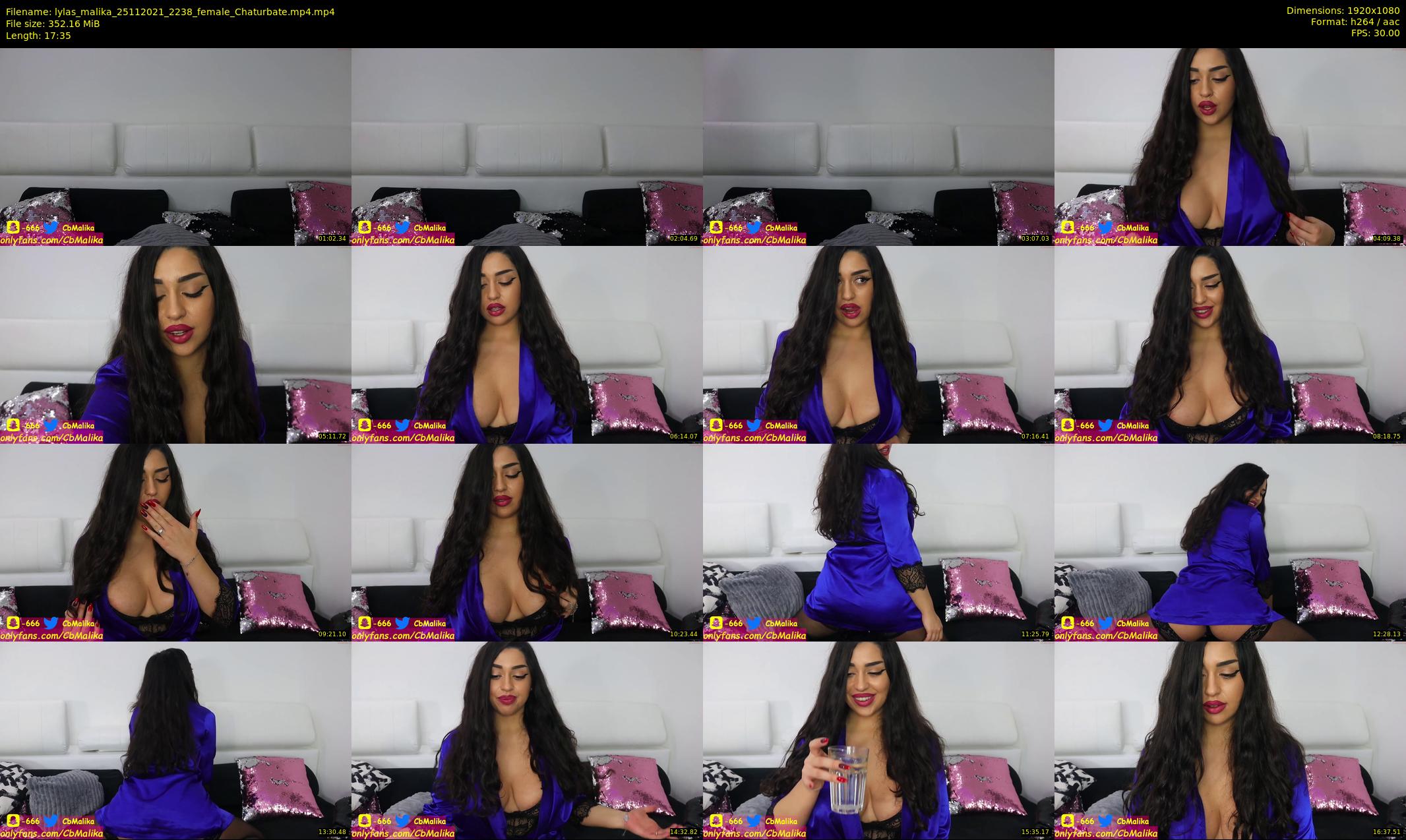 lylas_malika — 18 minute Chaturbate female cam show recording, 1080p, Nov 25, 2021