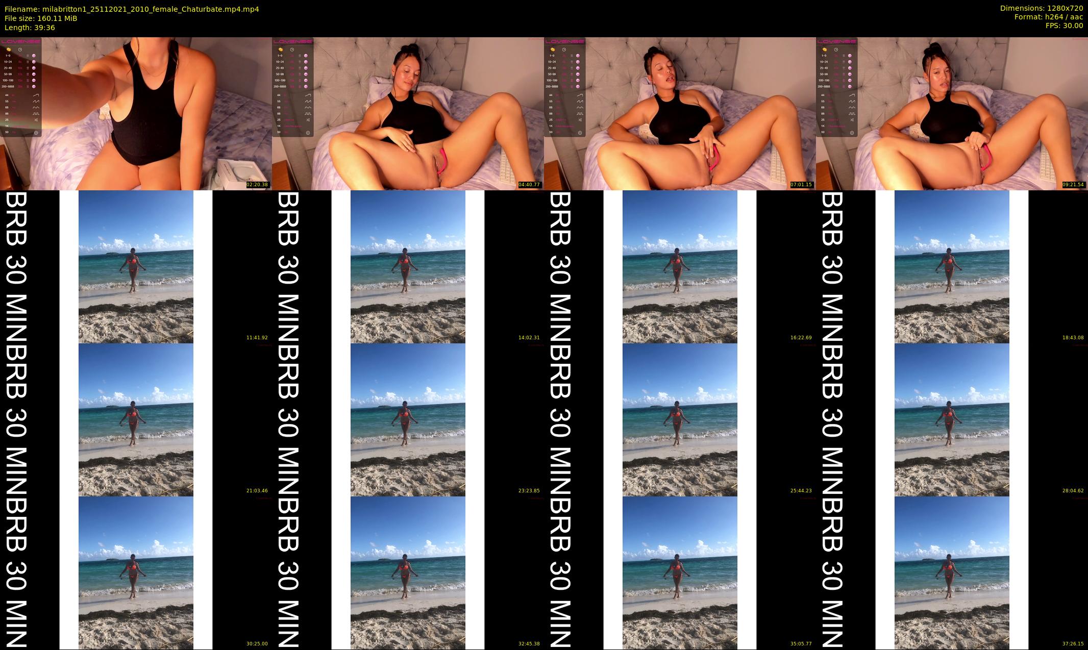 milabritton1 — 40 minute Chaturbate female cam show recording, 720p, Nov 25, 2021