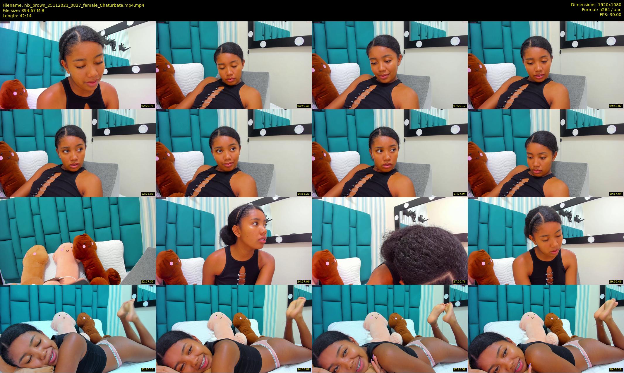 nix_brown — 43 minute Chaturbate female cam show recording, 1080p, Nov 25, 2021