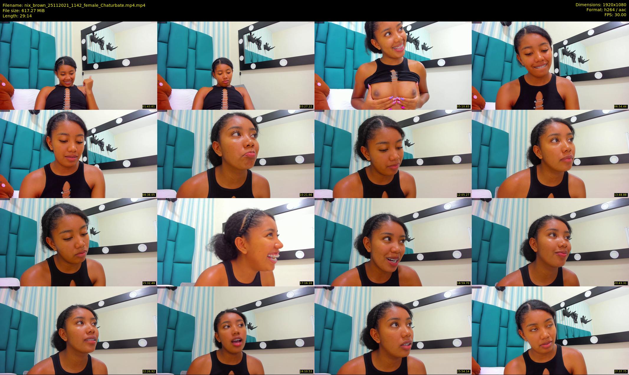 nix_brown — 30 minute Chaturbate female cam show recording, 1080p, Nov 25, 2021