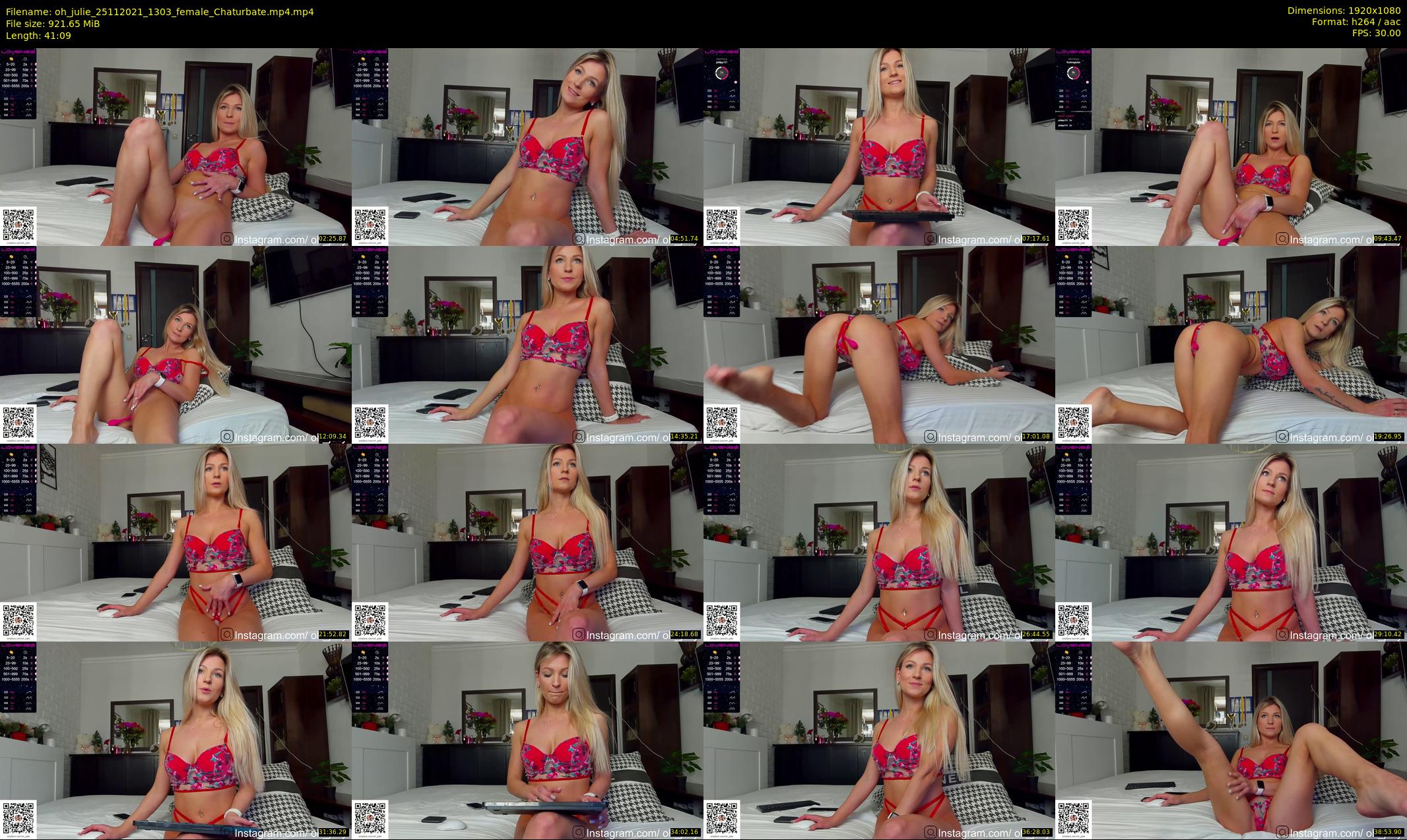 oh_julie — 42 minute Chaturbate female cam show recording, 1080p, Nov 25, 2021