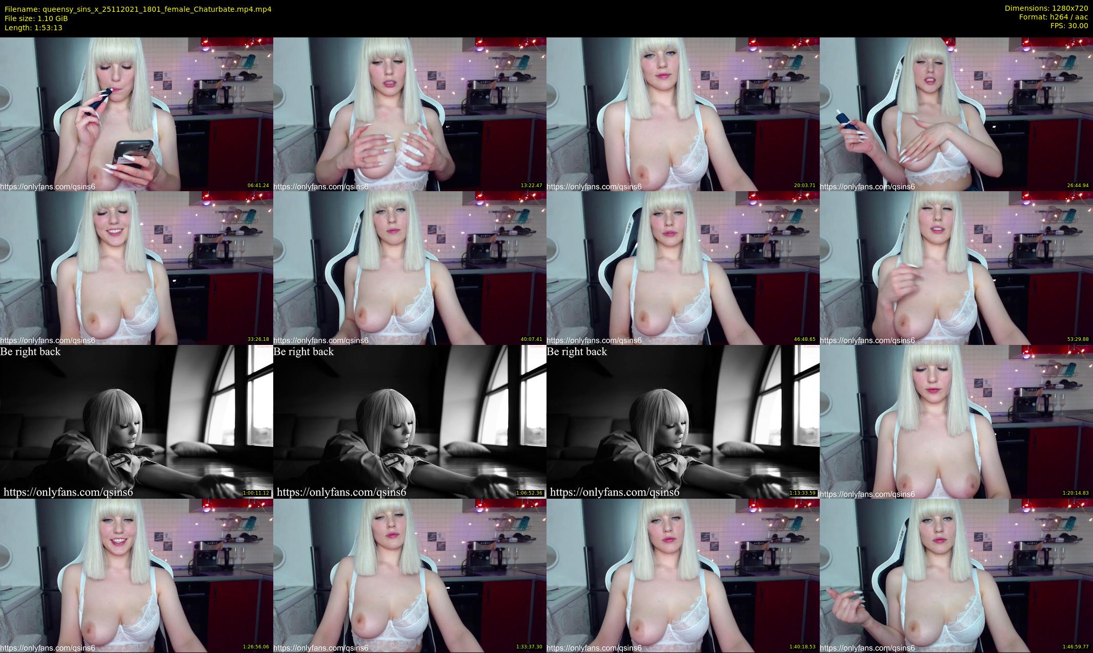 queensy_sins_x — 114 minute Chaturbate female cam show recording, 720p, Nov 25, 2021