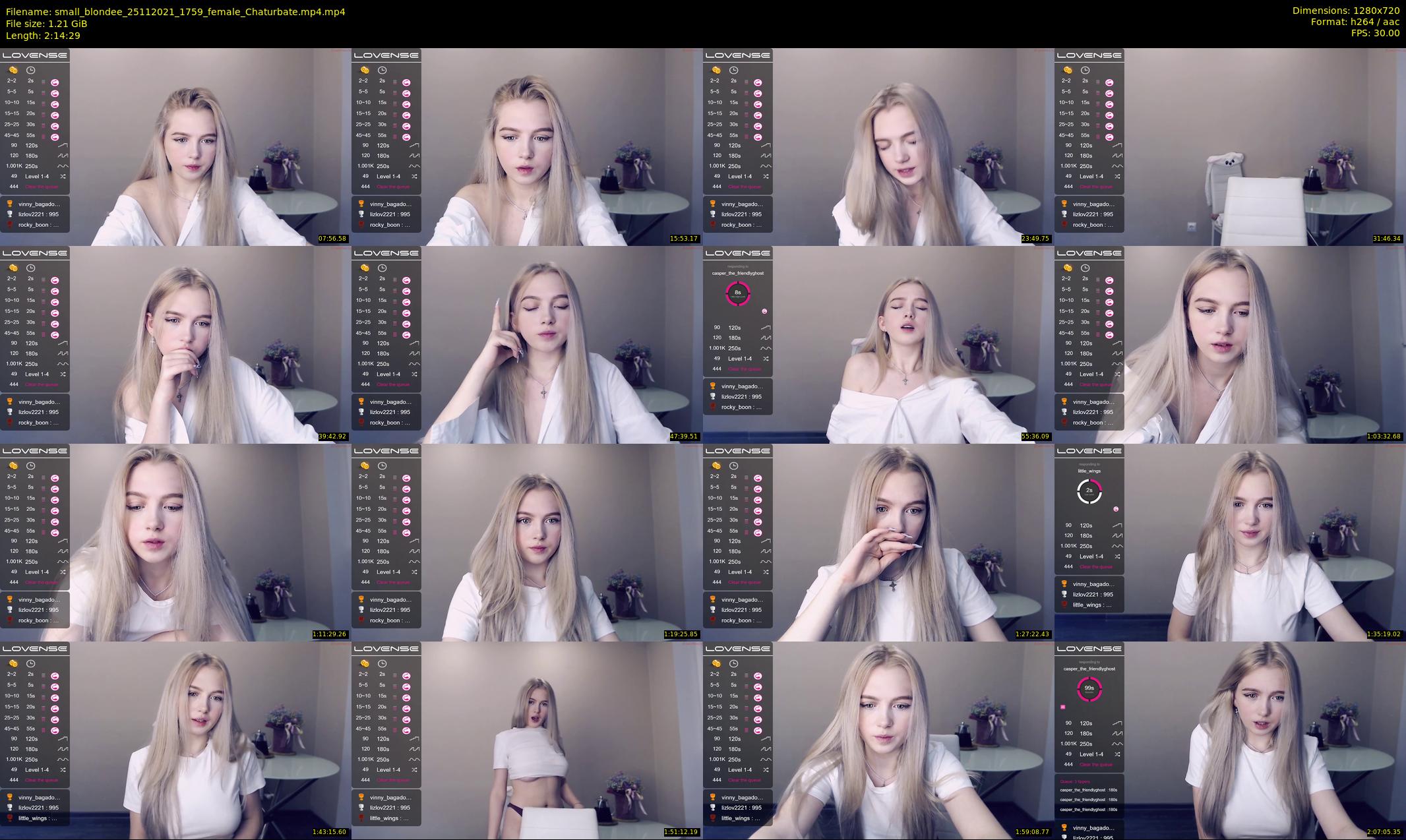 small_blondee — 135 minute Chaturbate female cam show recording, 720p, Nov 25, 2021