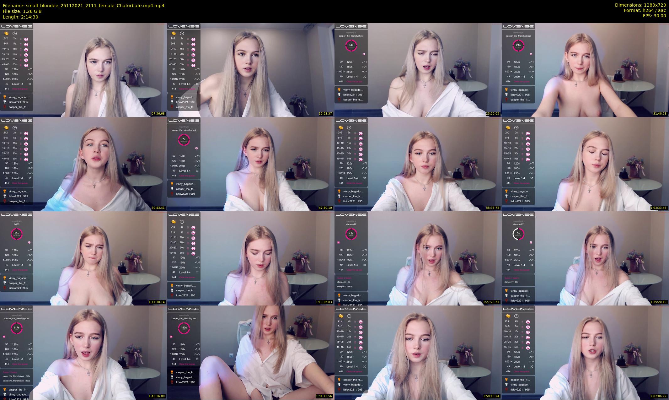 small_blondee — 135 minute Chaturbate female cam show recording, 720p, Nov 25, 2021