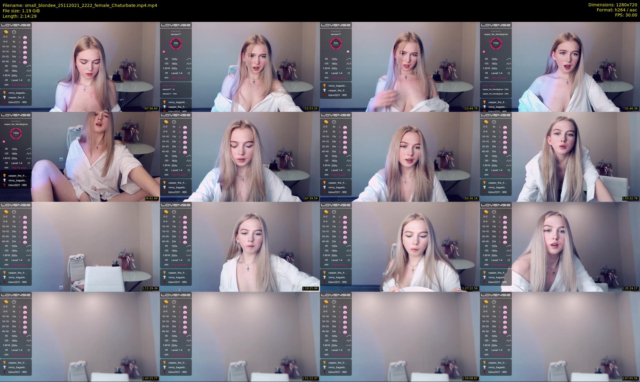 small_blondee — 135 minute Chaturbate female cam show recording, 720p, Nov 25, 2021
