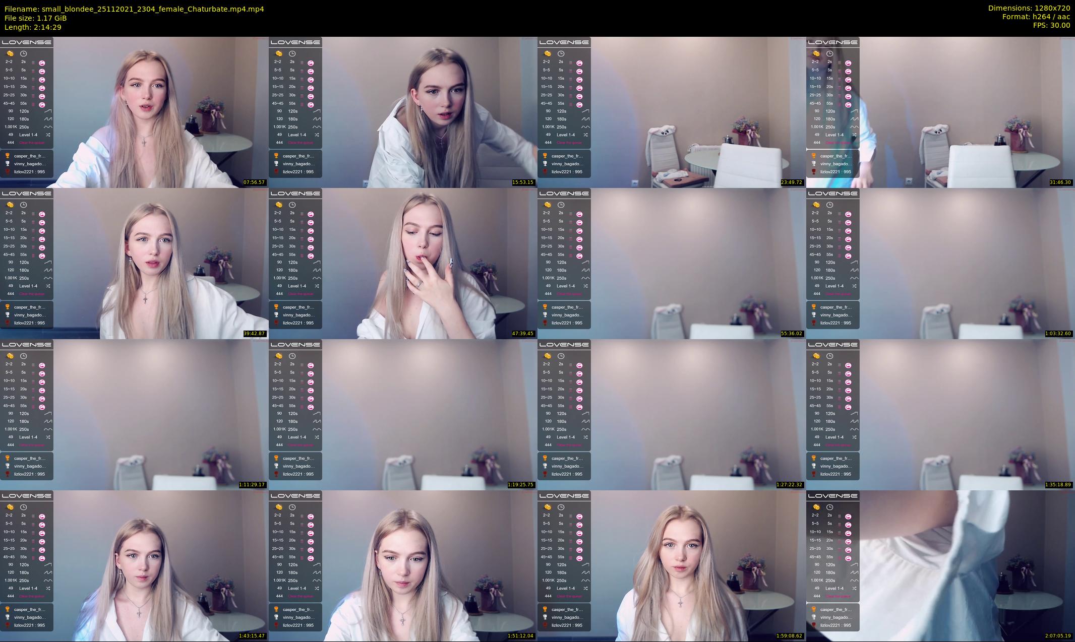 small_blondee — 135 minute Chaturbate female cam show recording, 720p, Nov 25, 2021