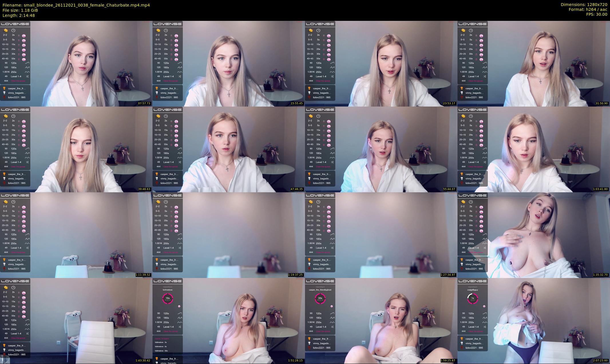 small_blondee — 135 minute Chaturbate female cam show recording, 720p, Nov 26, 2021