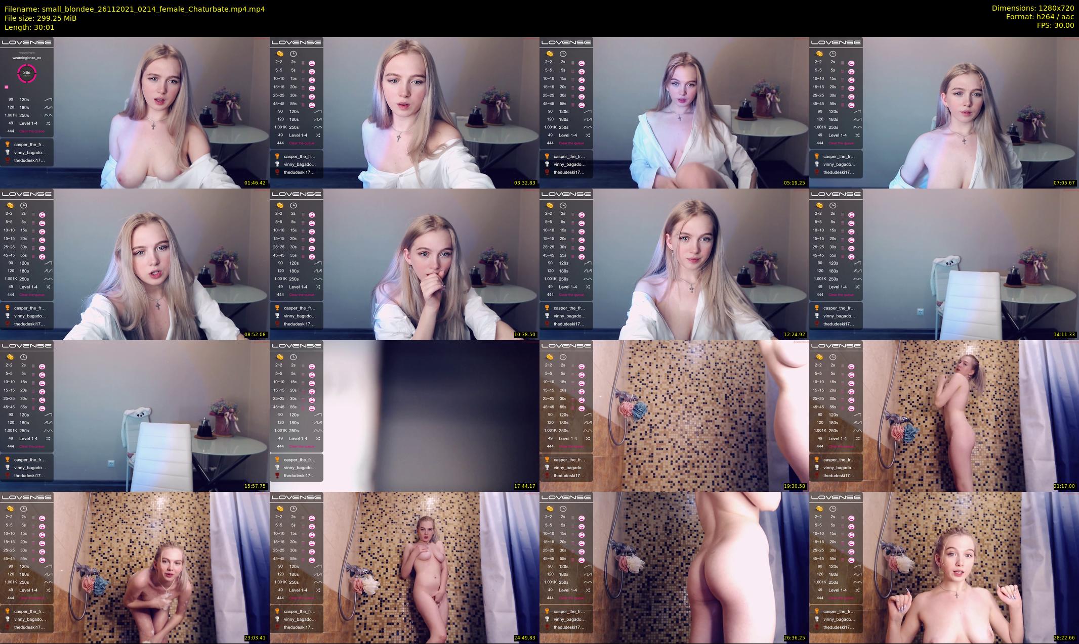 small_blondee — 31 minute Chaturbate female cam show recording, 720p, Nov 26, 2021