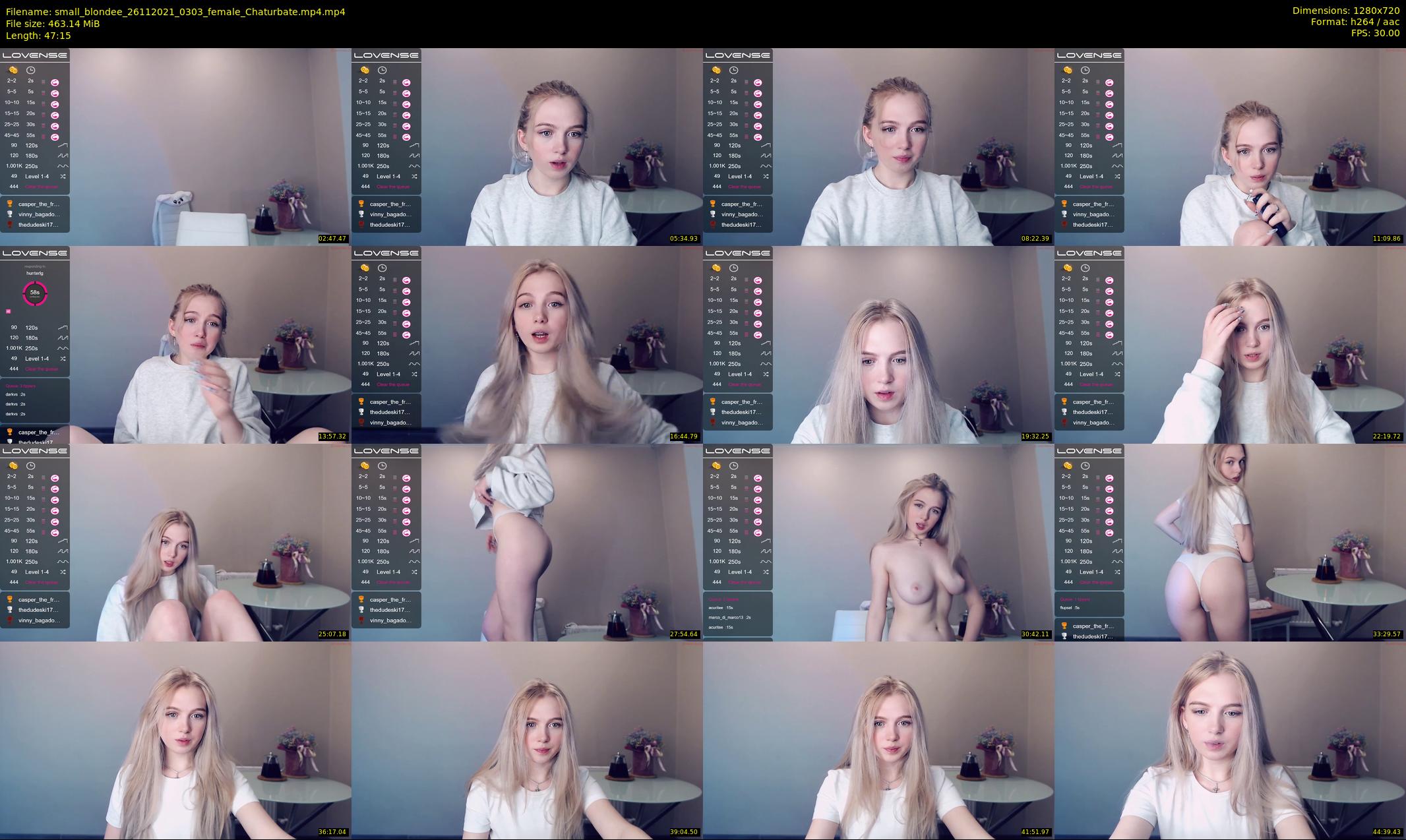 small_blondee — 48 minute Chaturbate female cam show recording, 720p, Nov 26, 2021