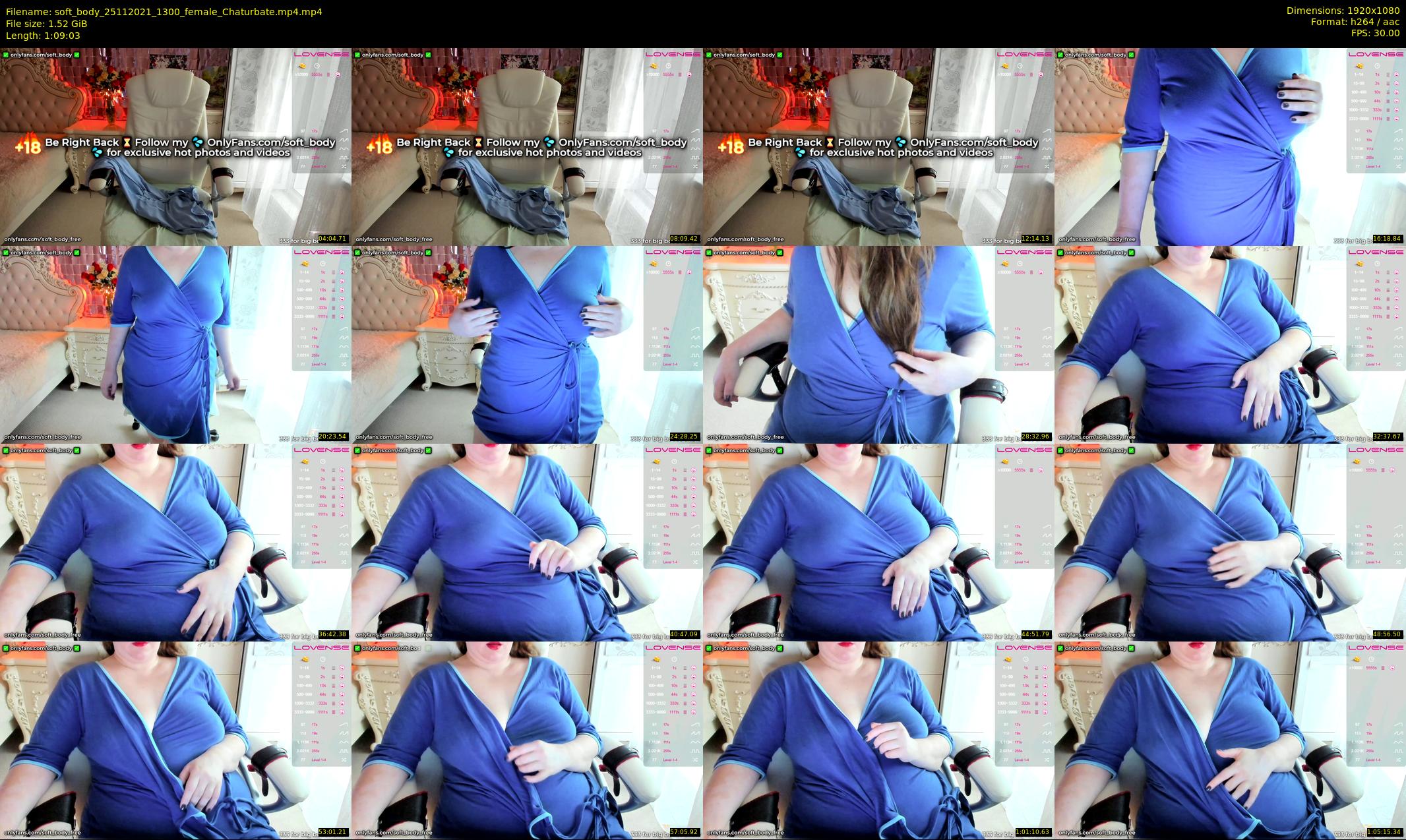 soft_body — 70 minute Chaturbate female cam show recording, 1080p, Nov 25, 2021