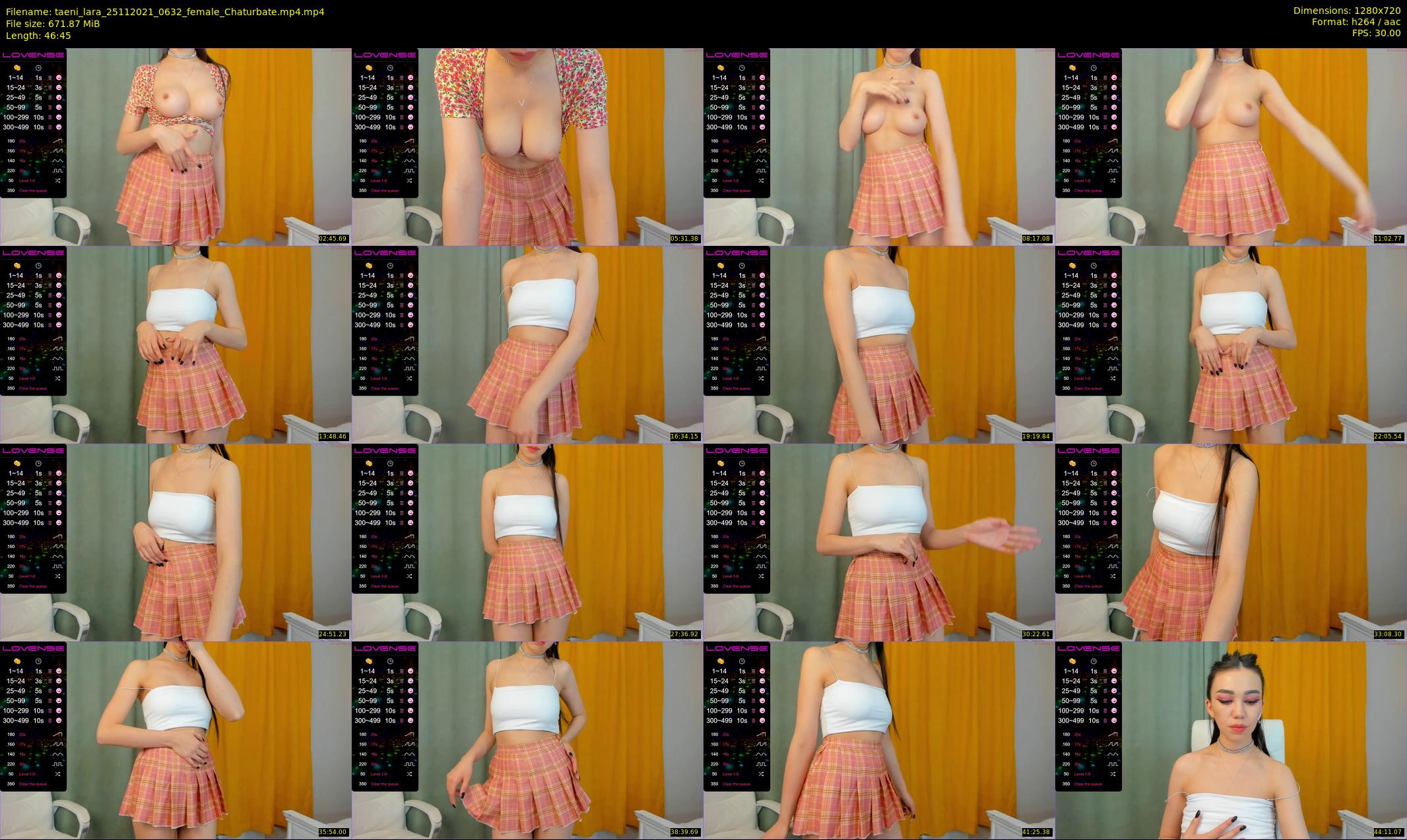 taeni_lara — 47 minute Chaturbate female cam show recording, 720p, Nov 25, 2021