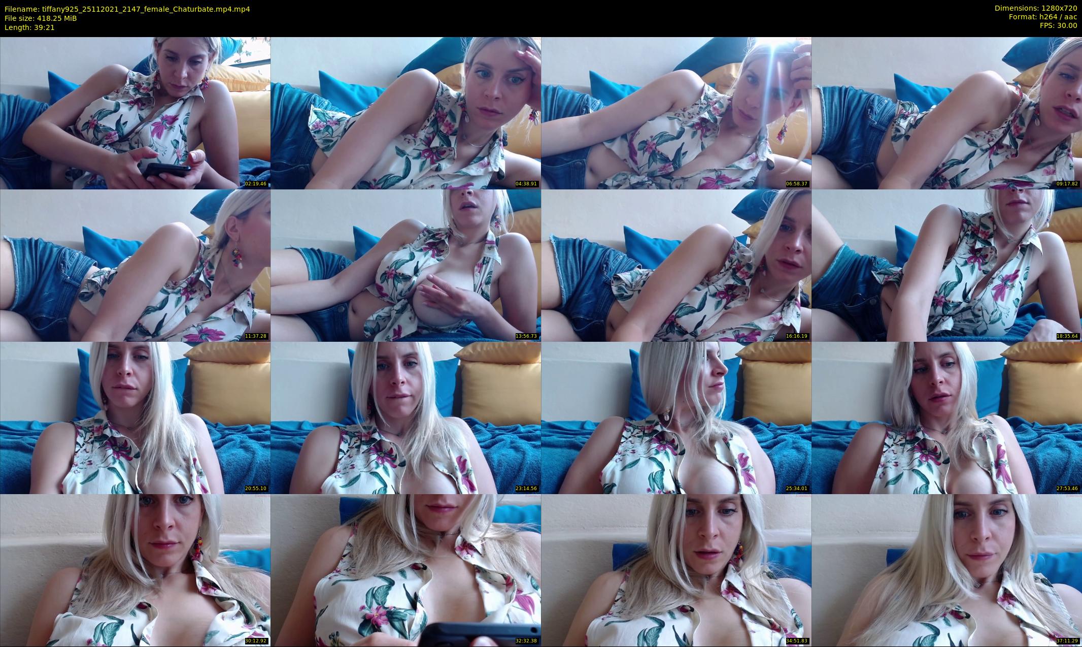 tiffany925 — 40 minute Chaturbate female cam show recording, 720p, Nov 25, 2021