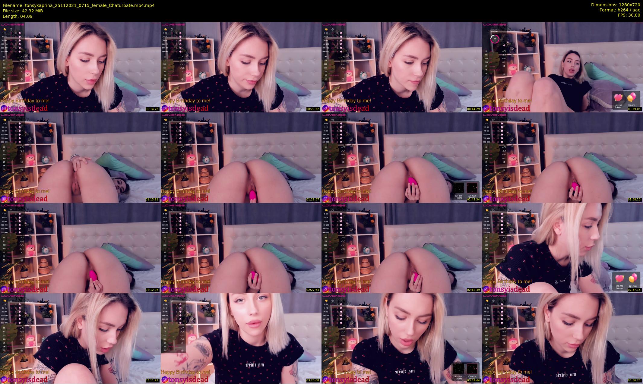 tonsykaprina — 5 minute Chaturbate couple cam show recording, 720p, Nov 25, 2021