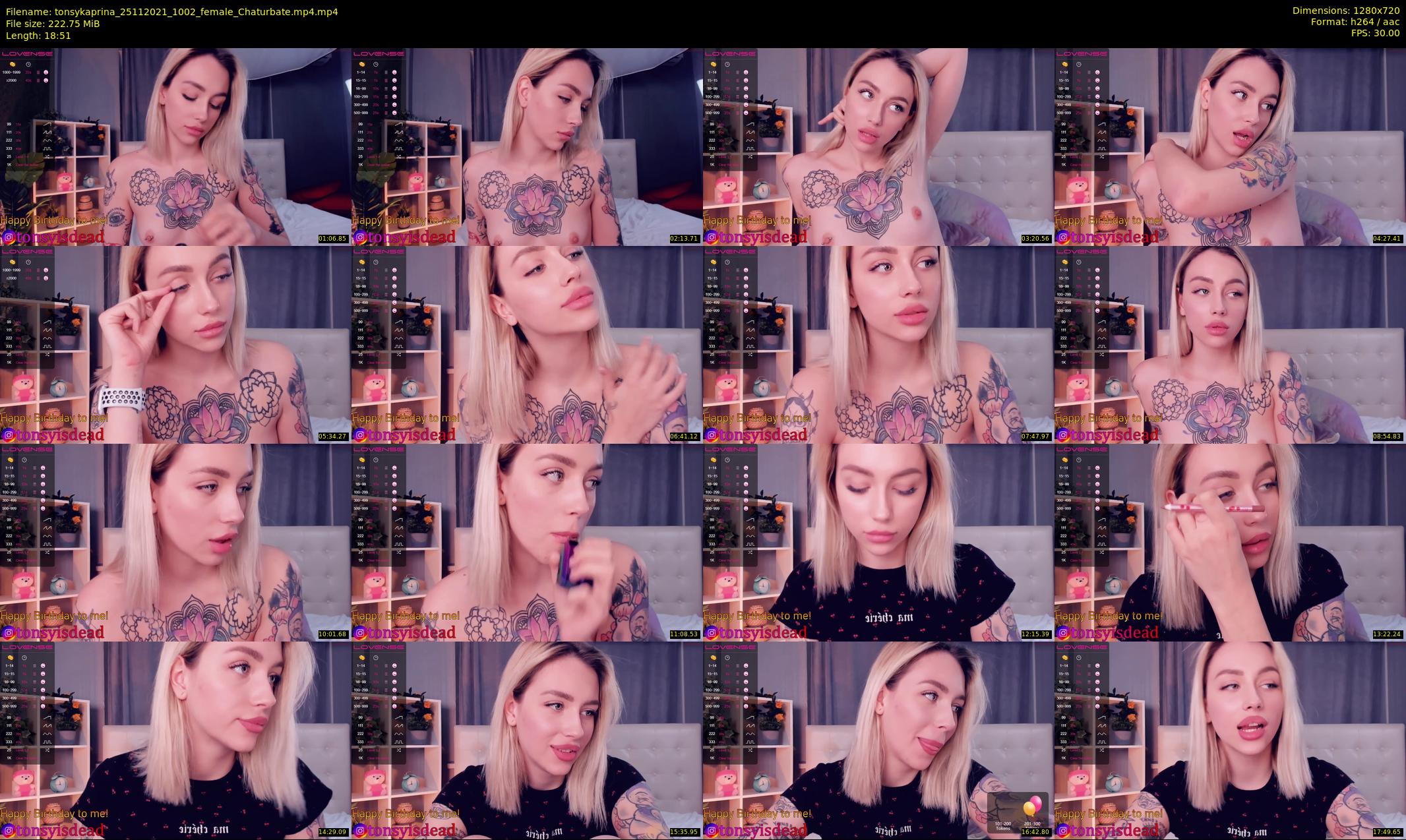 tonsykaprina — 19 minute Chaturbate couple cam show recording, 720p, Nov 25, 2021
