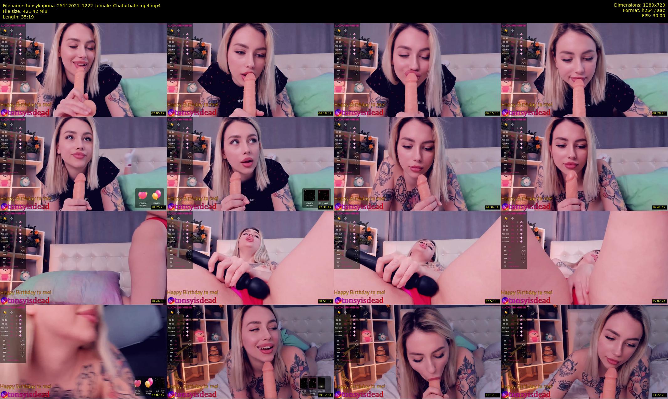 tonsykaprina — 36 minute Chaturbate couple cam show recording, 720p, Nov 25, 2021