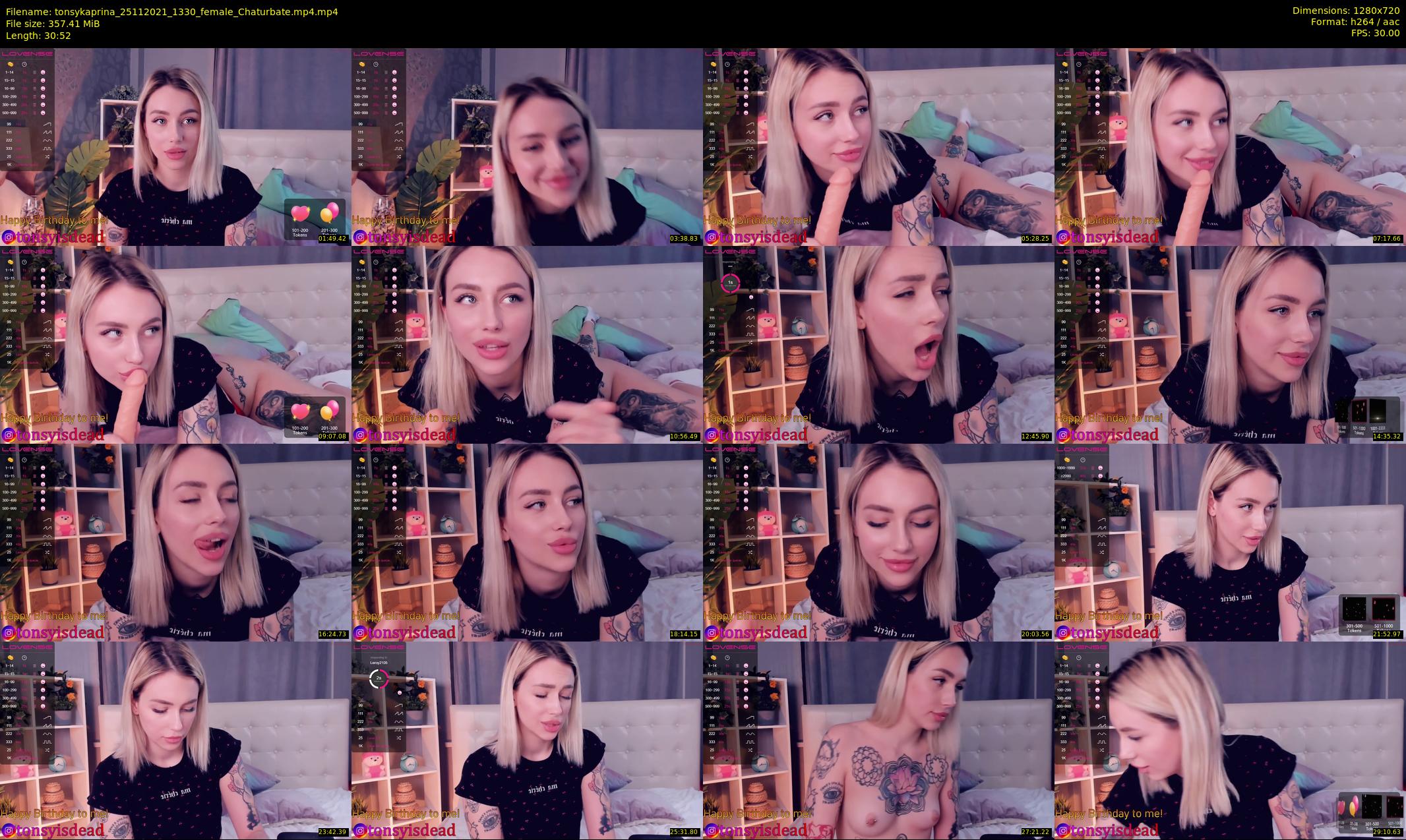 tonsykaprina — 31 minute Chaturbate couple cam show recording, 720p, Nov 25, 2021