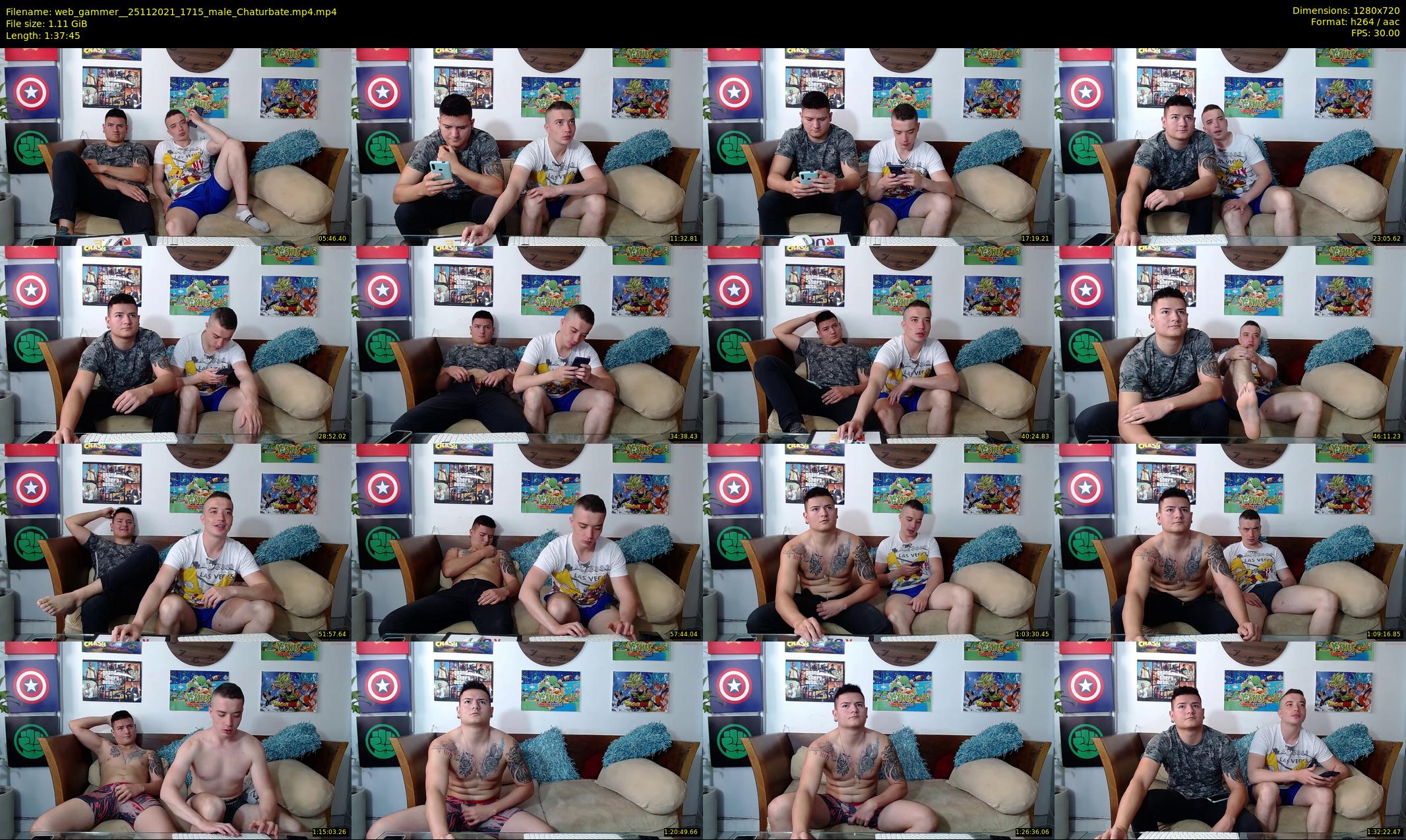 web_gammer_ — 98 minute Chaturbate male cam show recording, 720p, Nov 25, 2021