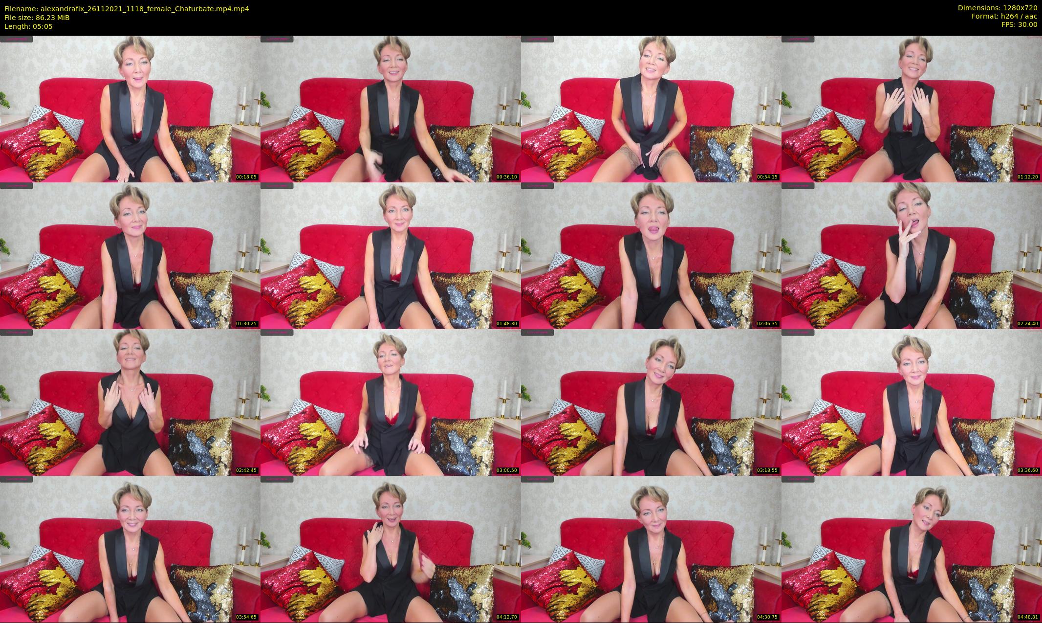 alexandrafix — 6 minute Chaturbate female cam show recording, 720p, Nov 26, 2021