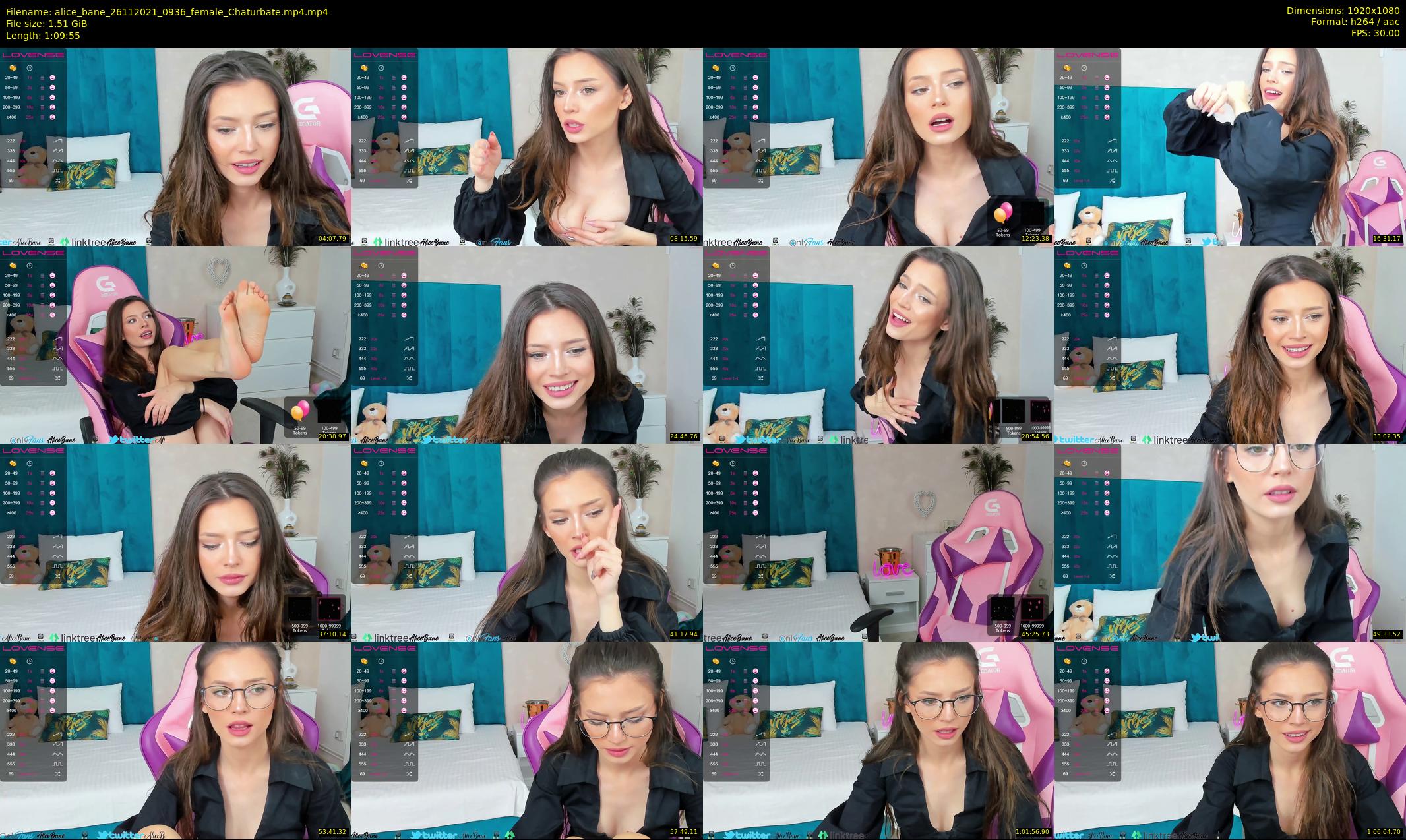 alice_bane — 70 minute Chaturbate female cam show recording, 1080p, Nov 26, 2021