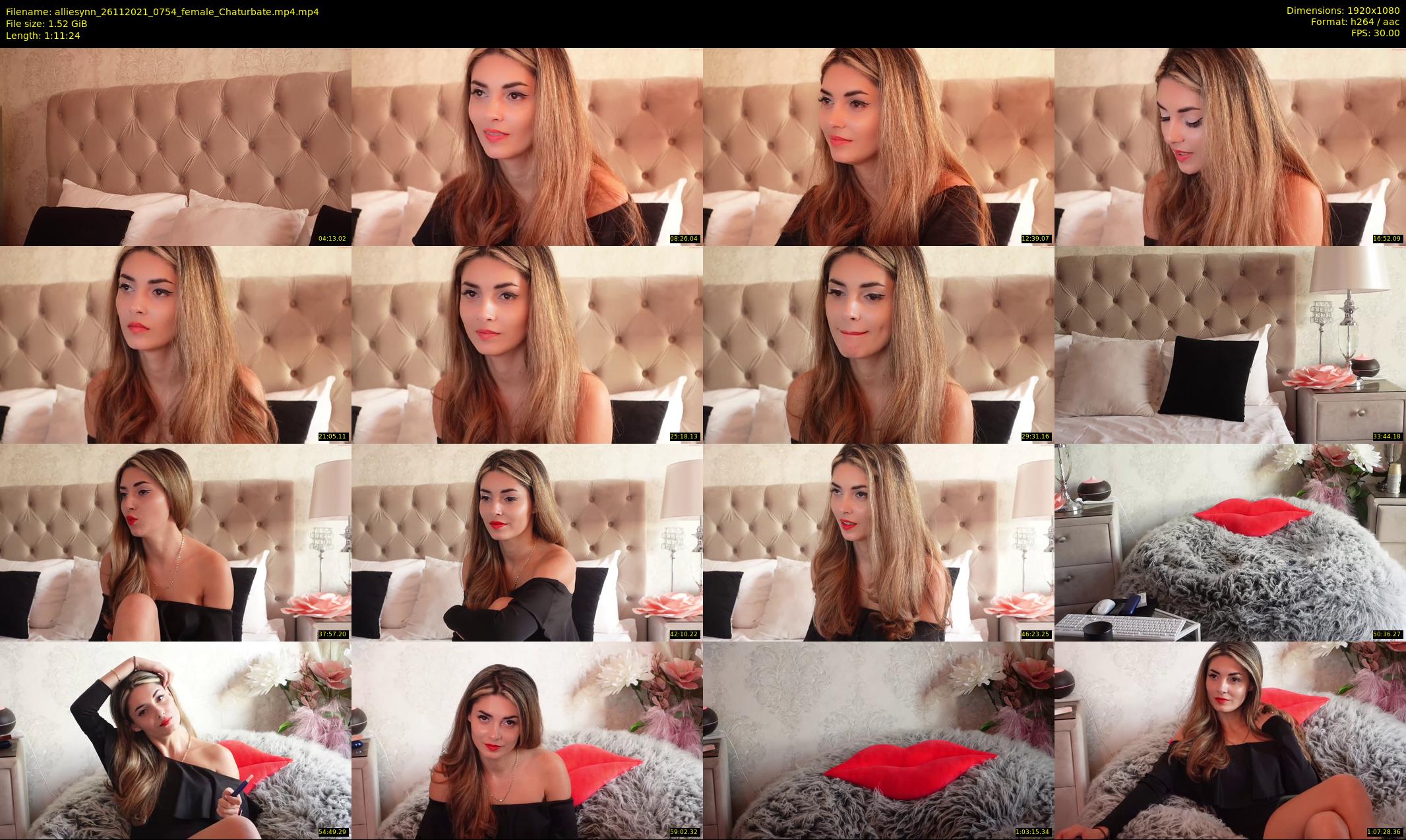 alliesynn — 72 minute Chaturbate female cam show recording, 1080p, Nov 26, 2021