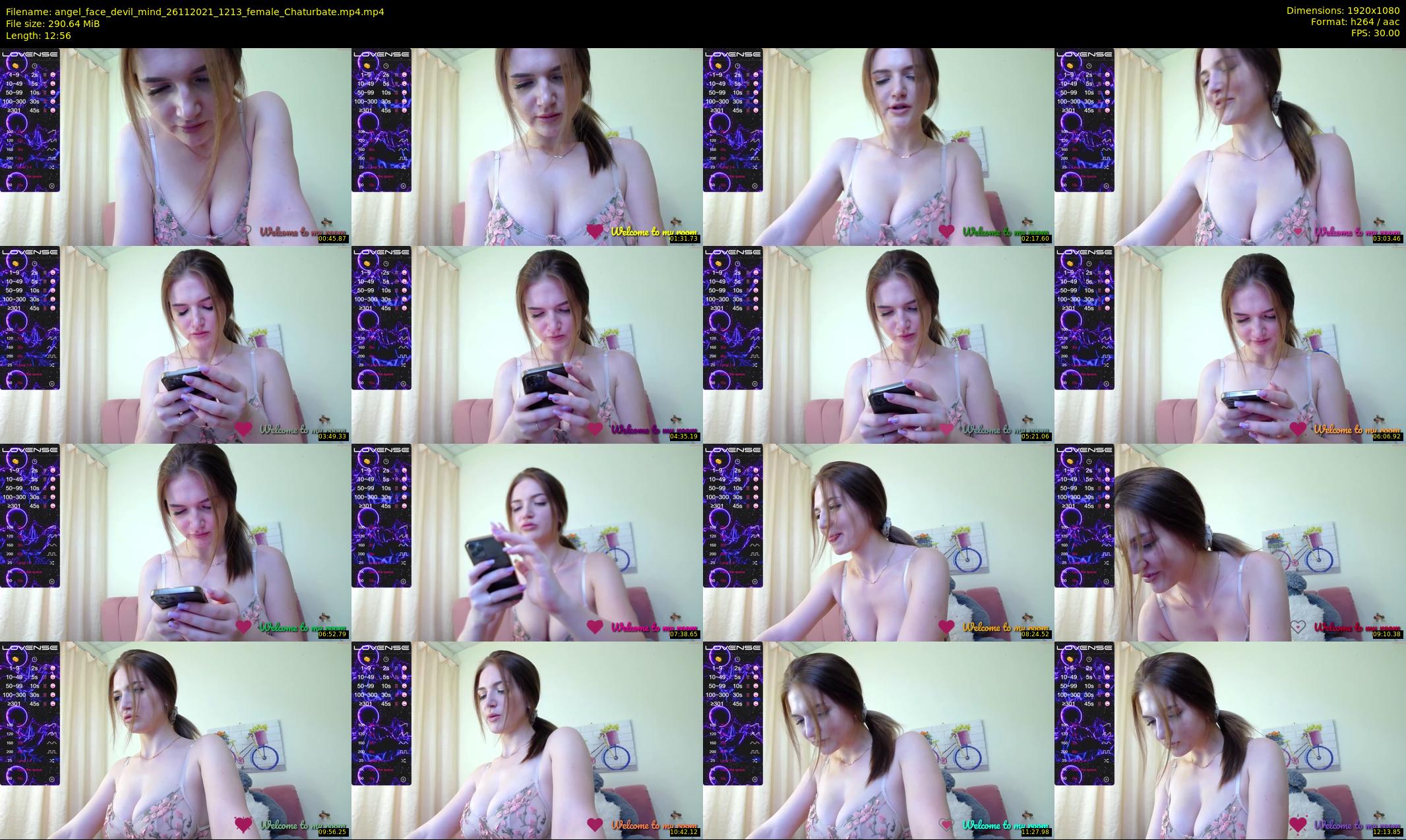 angel_face_devil_mind — 13 minute Chaturbate female cam show recording, 1080p, Nov 26, 2021
