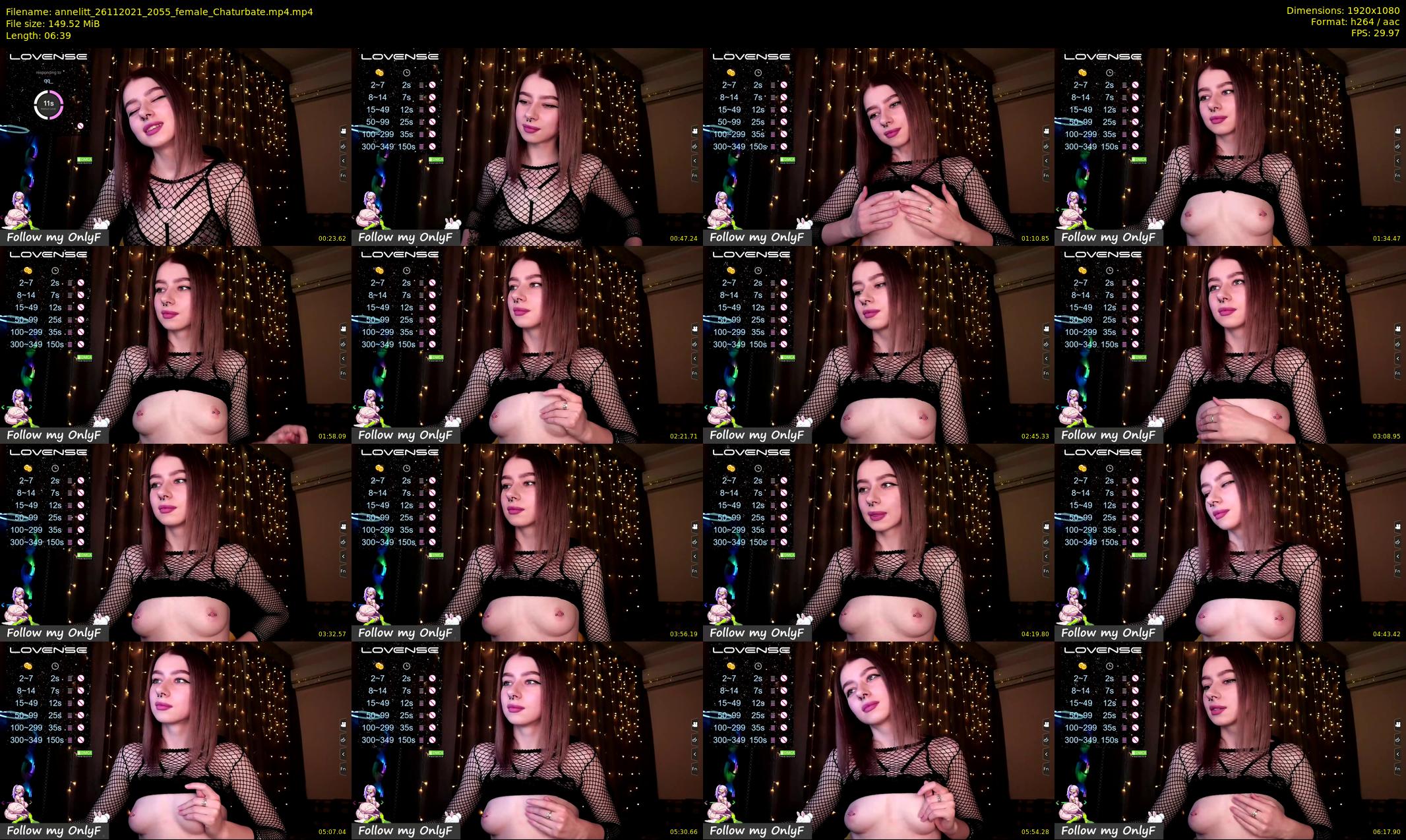annelitt — 7 minute Chaturbate female cam show recording, 1080p, Nov 26, 2021