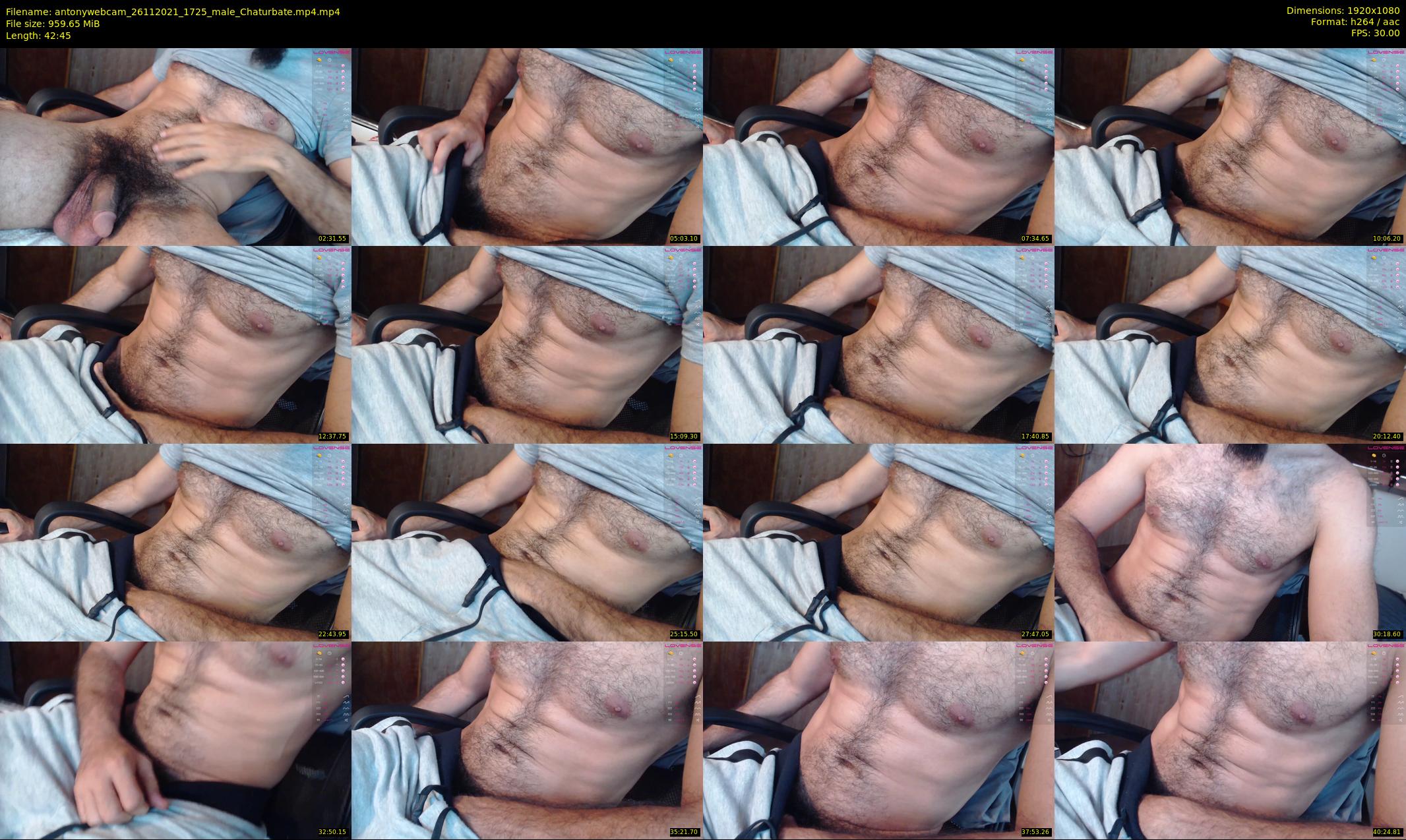 antonywebcam — 43 minute Chaturbate male cam show recording, 1080p, Nov 26, 2021