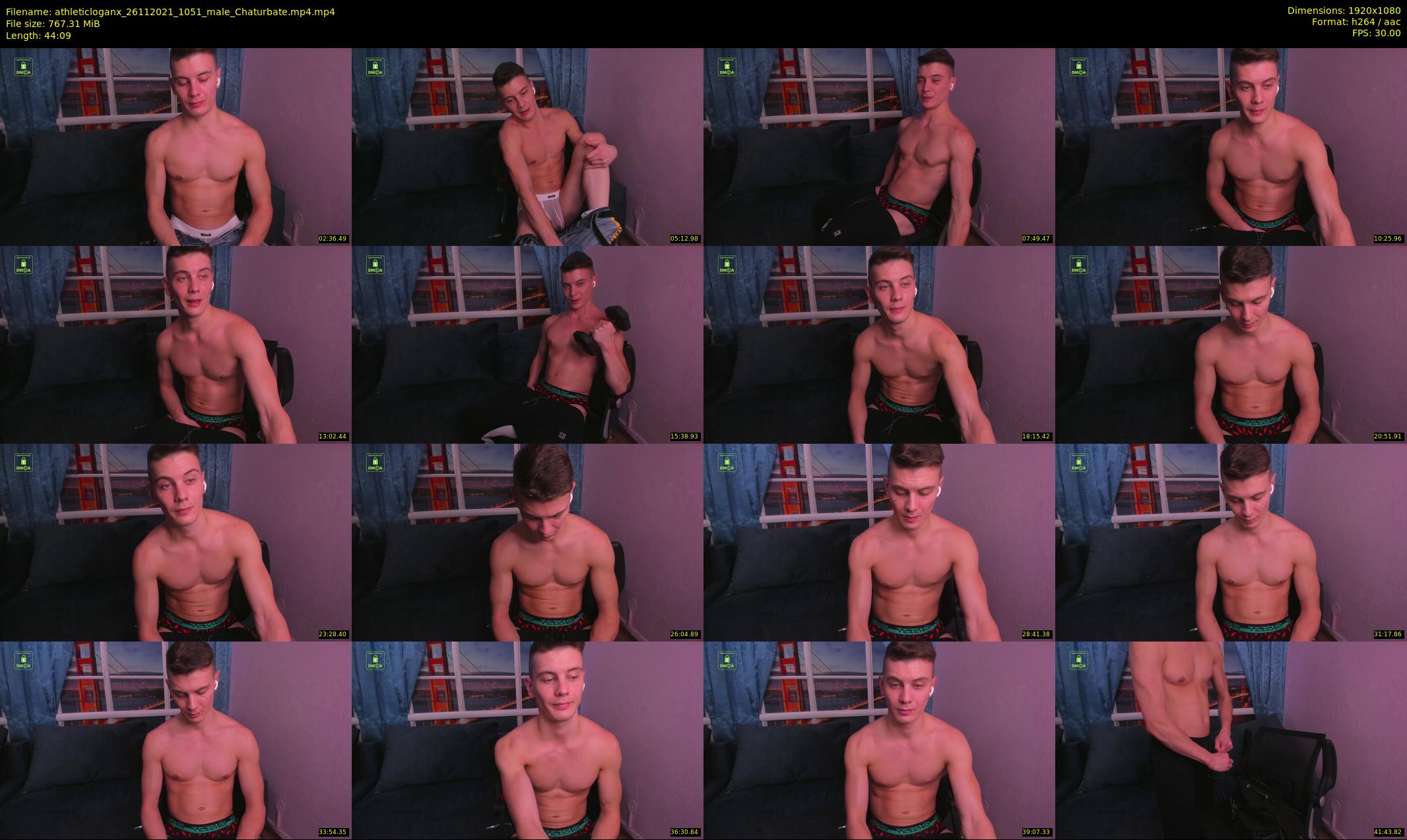 athleticloganx — 45 minute Chaturbate male cam show recording, 1080p, Nov 26, 2021