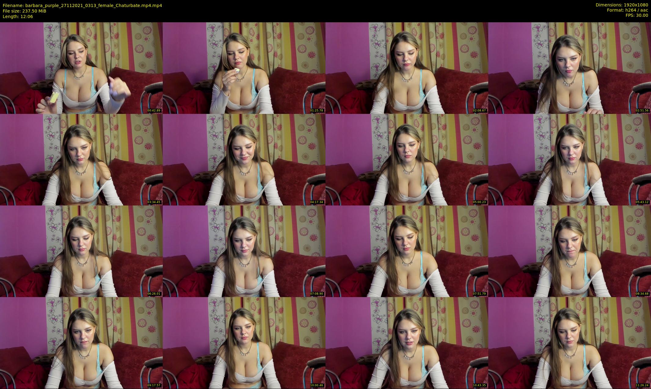 barbara_purple — 13 minute Chaturbate female cam show recording, 1080p, Nov 27, 2021