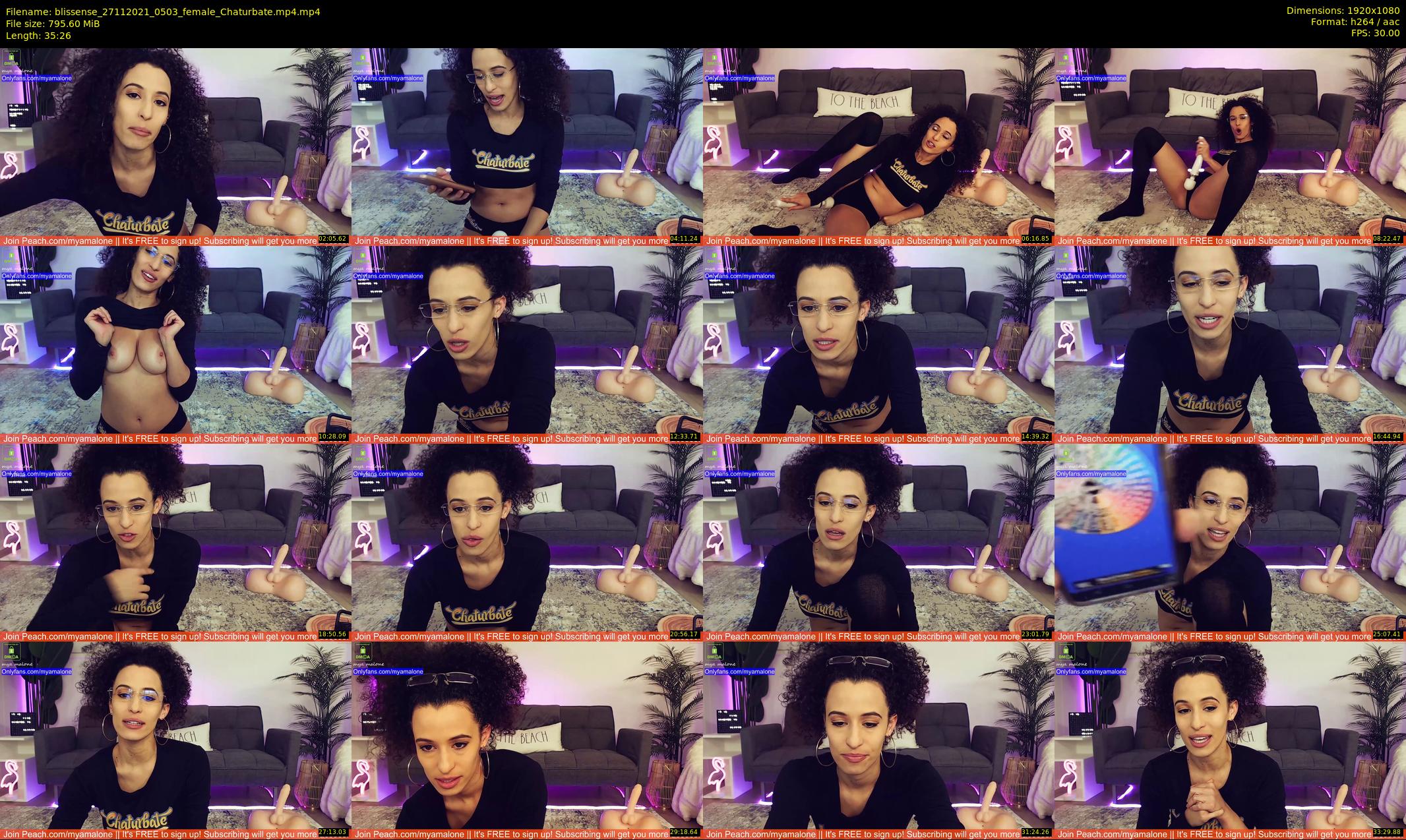 blissense — 36 minute Chaturbate female cam show recording, 1080p, Nov 27, 2021