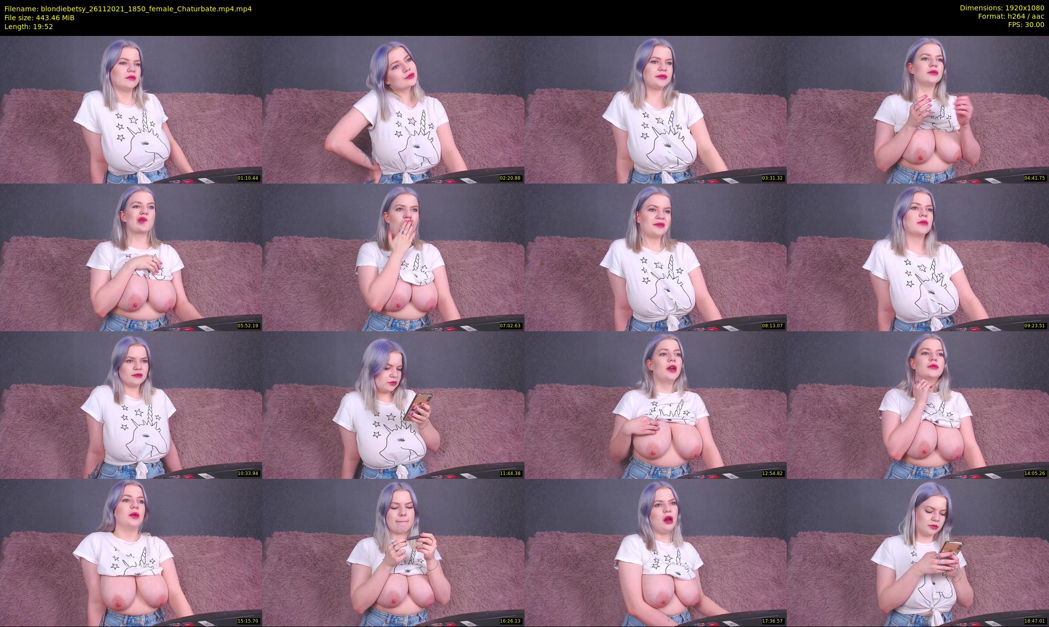 blondiebetsy — 20 minute Chaturbate female cam show recording, 1080p, Nov 26, 2021