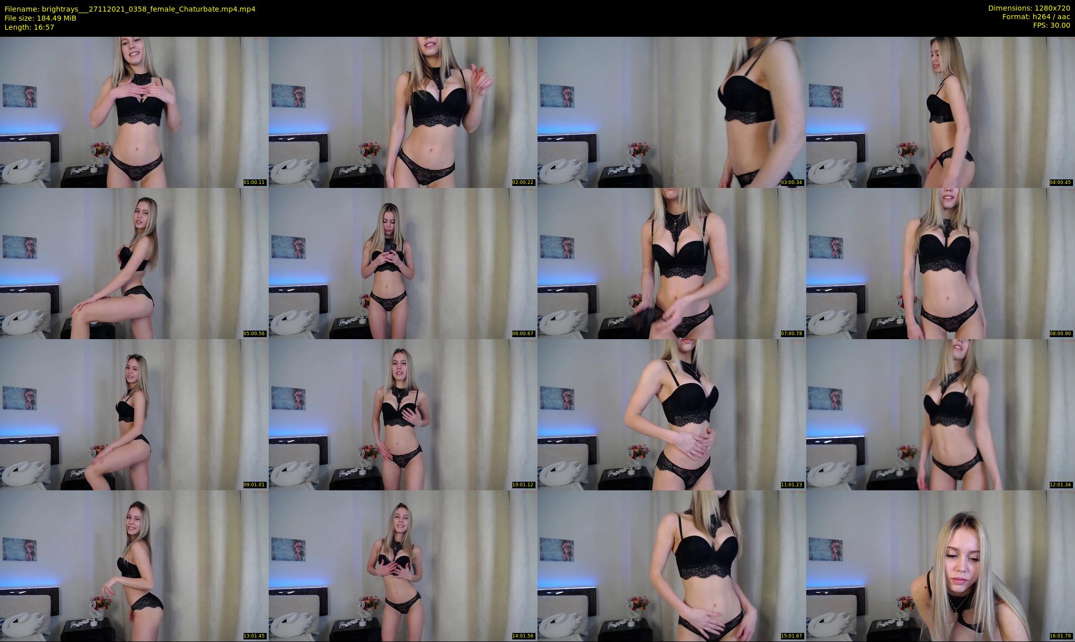 brightrays__ — 17 minute Chaturbate female cam show recording, 720p, Nov 27, 2021