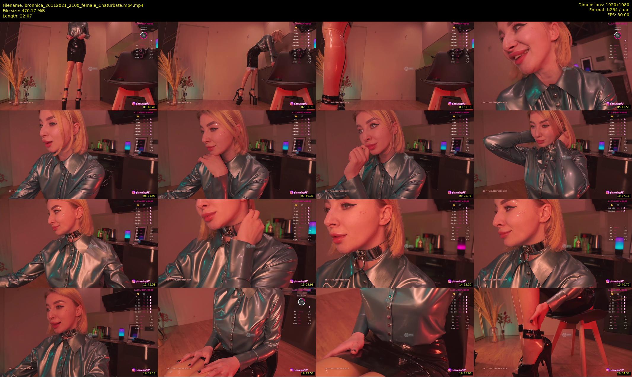 bronnica — 23 minute Chaturbate female cam show recording, 1080p, Nov 26, 2021