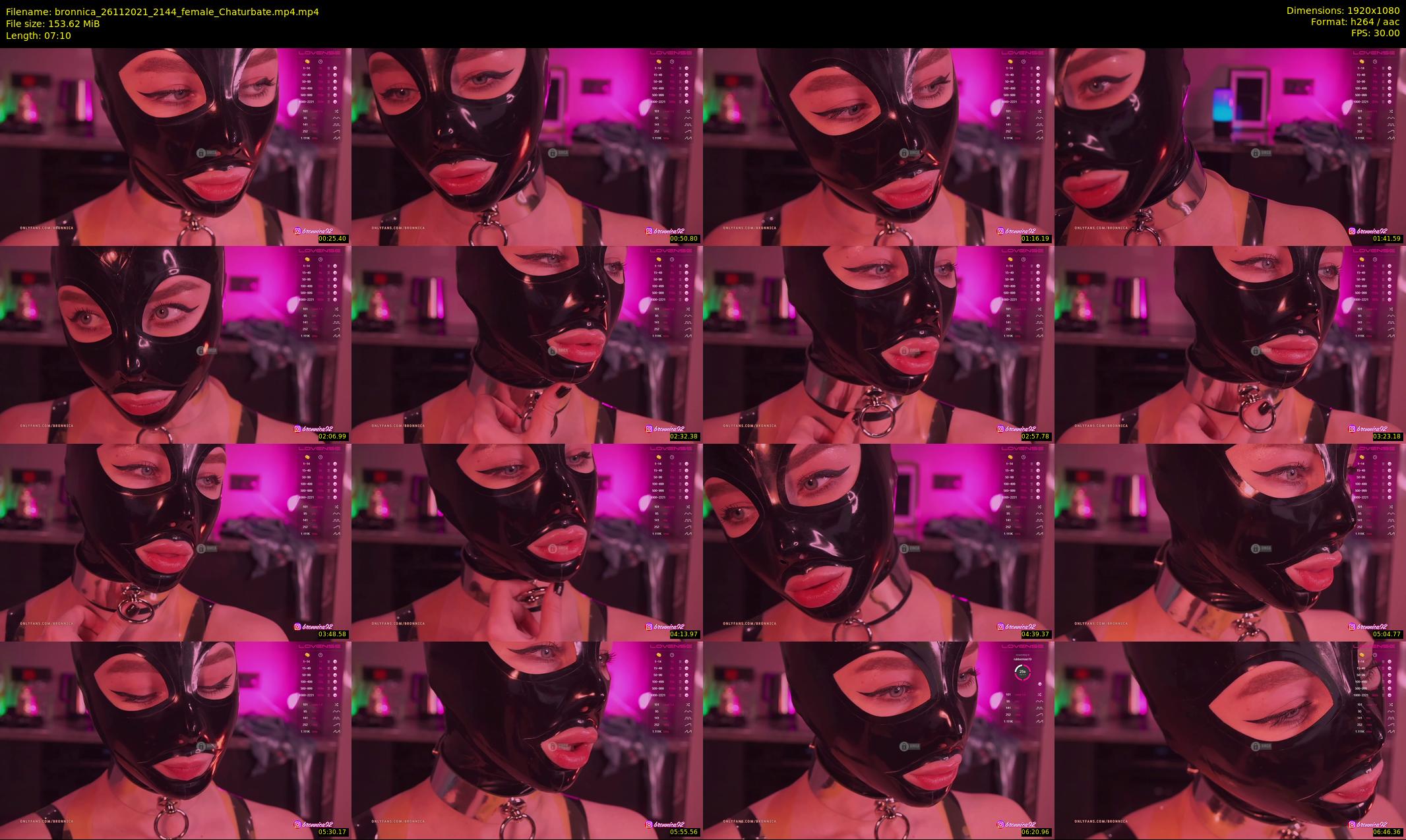 bronnica — 8 minute Chaturbate female cam show recording, 1080p, Nov 26, 2021
