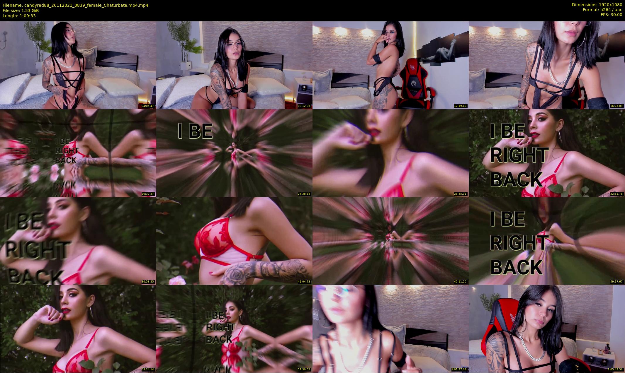 candyred88 — 70 minute Chaturbate female cam show recording, 1080p, Nov 26, 2021