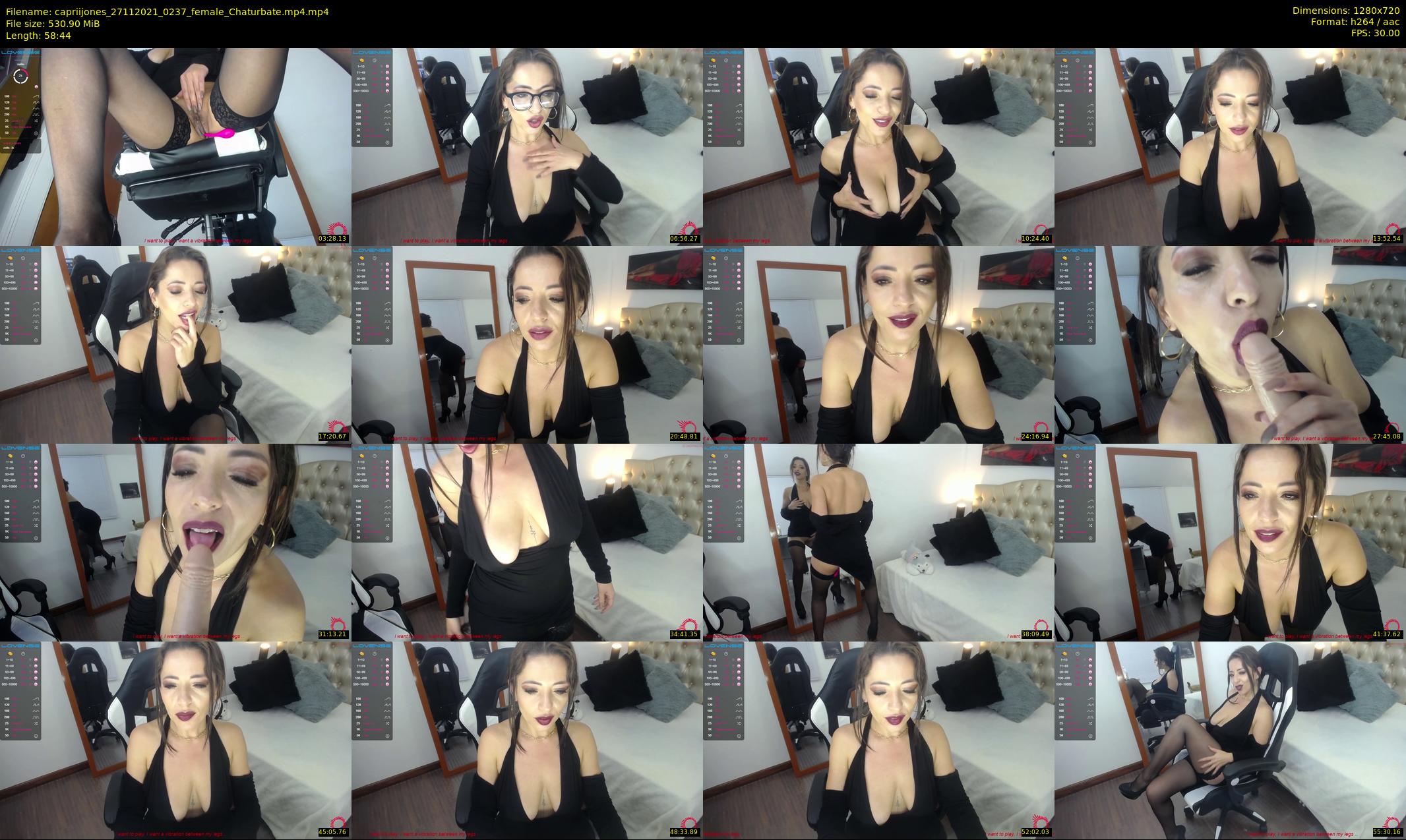 capriijones — 59 minute Chaturbate female cam show recording, 720p, Nov 27, 2021