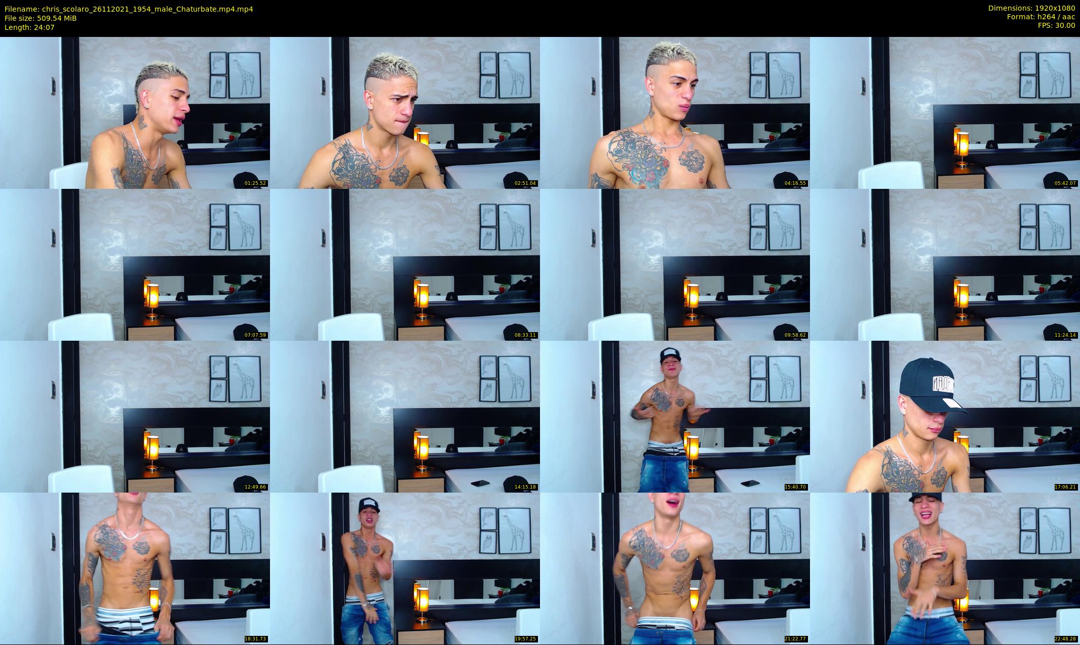 chris_scolaro — 25 minute Chaturbate male cam show recording, 1080p, Nov 26, 2021