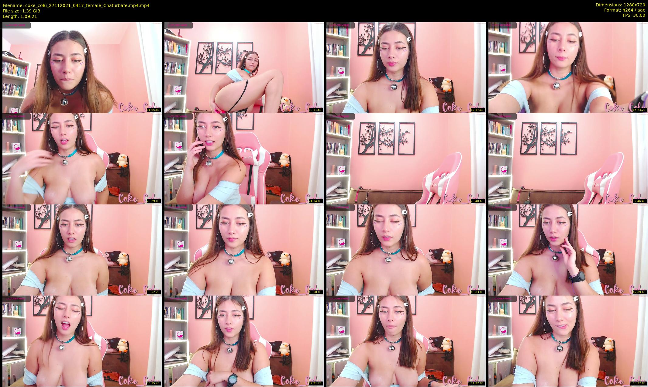 coke_colu — 70 minute Chaturbate female cam show recording, 720p, Nov 27, 2021