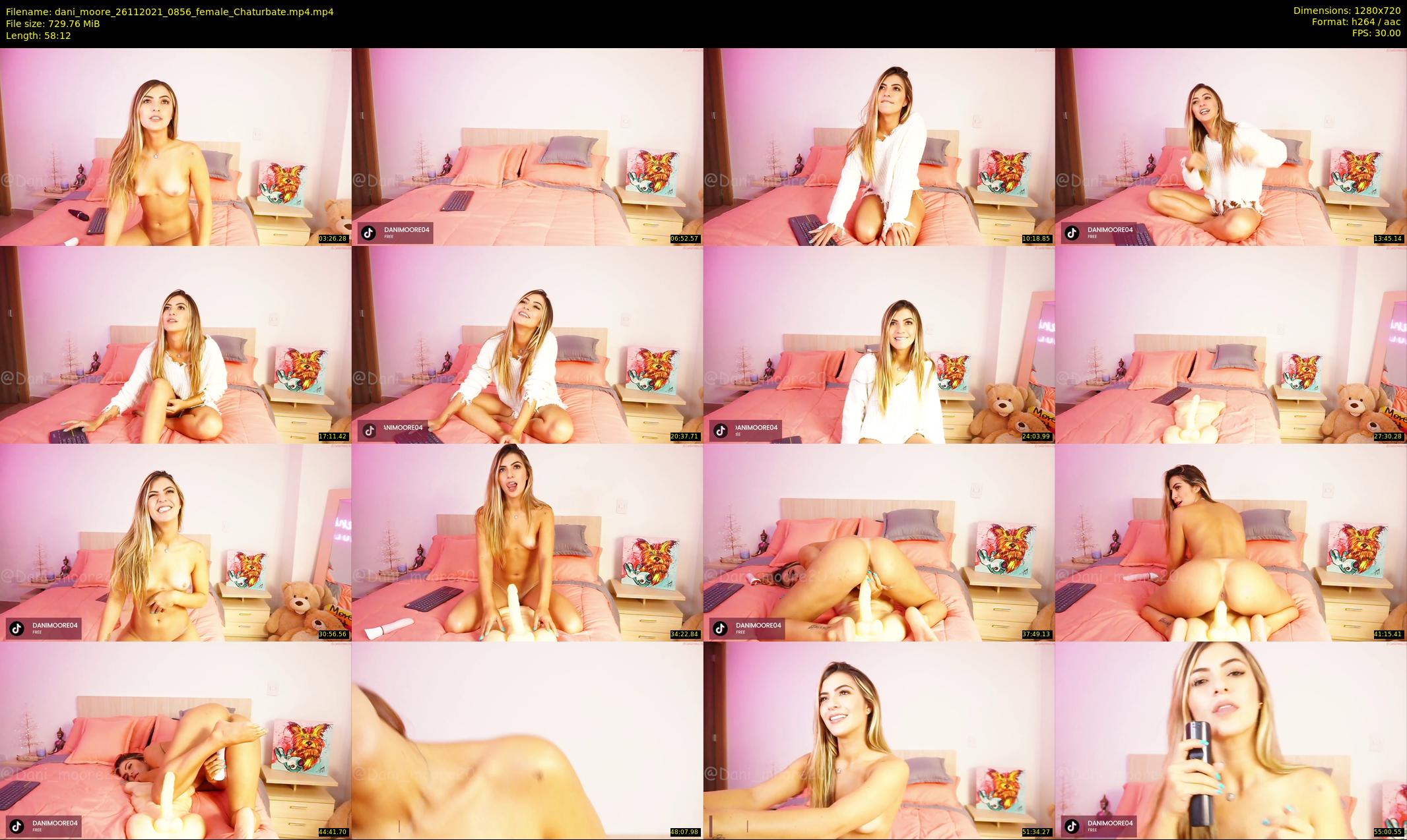 dani_moore — 59 minute Chaturbate female cam show recording, 720p, Nov 26, 2021