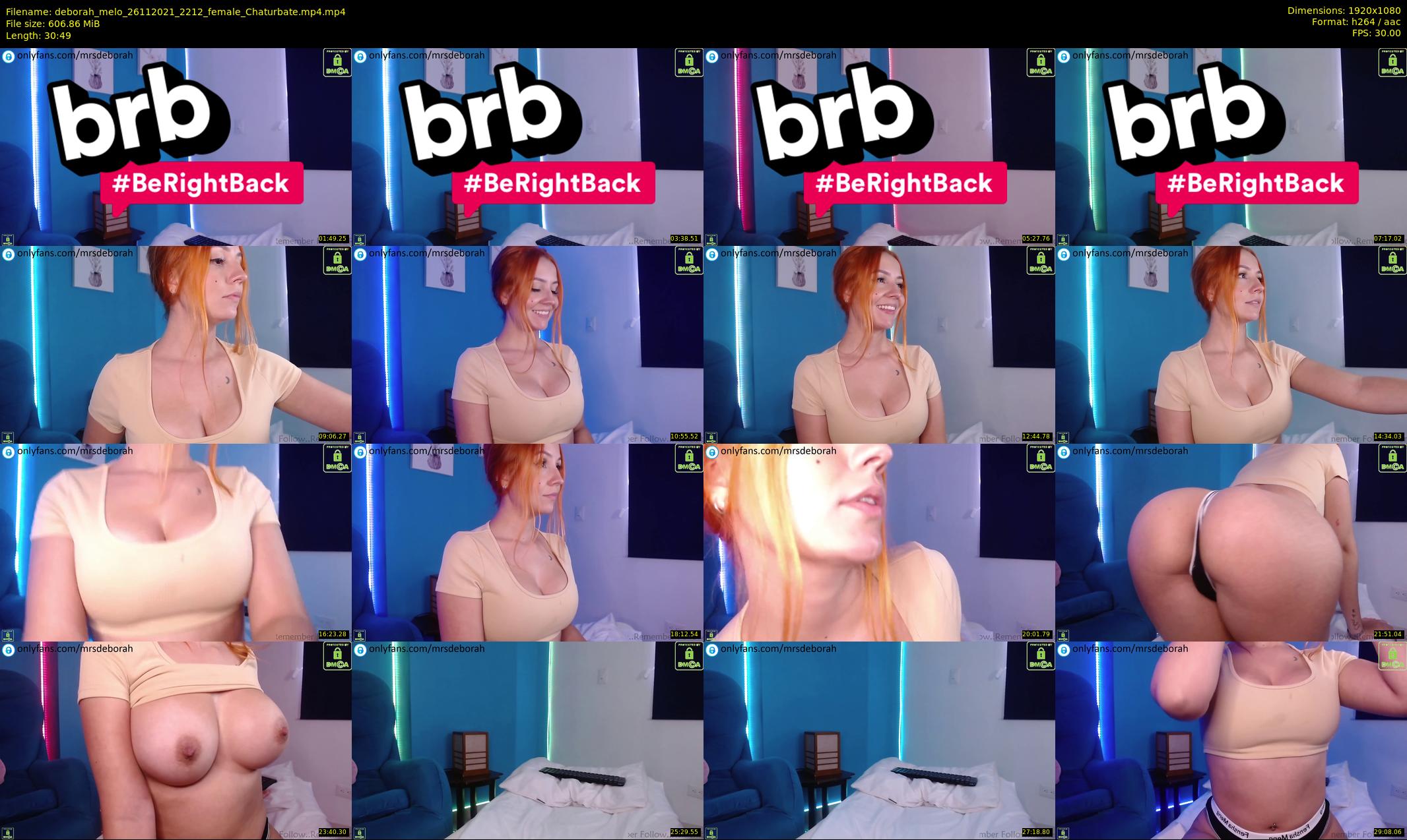deborah_melo — 31 minute Chaturbate female cam show recording, 1080p, Nov 26, 2021