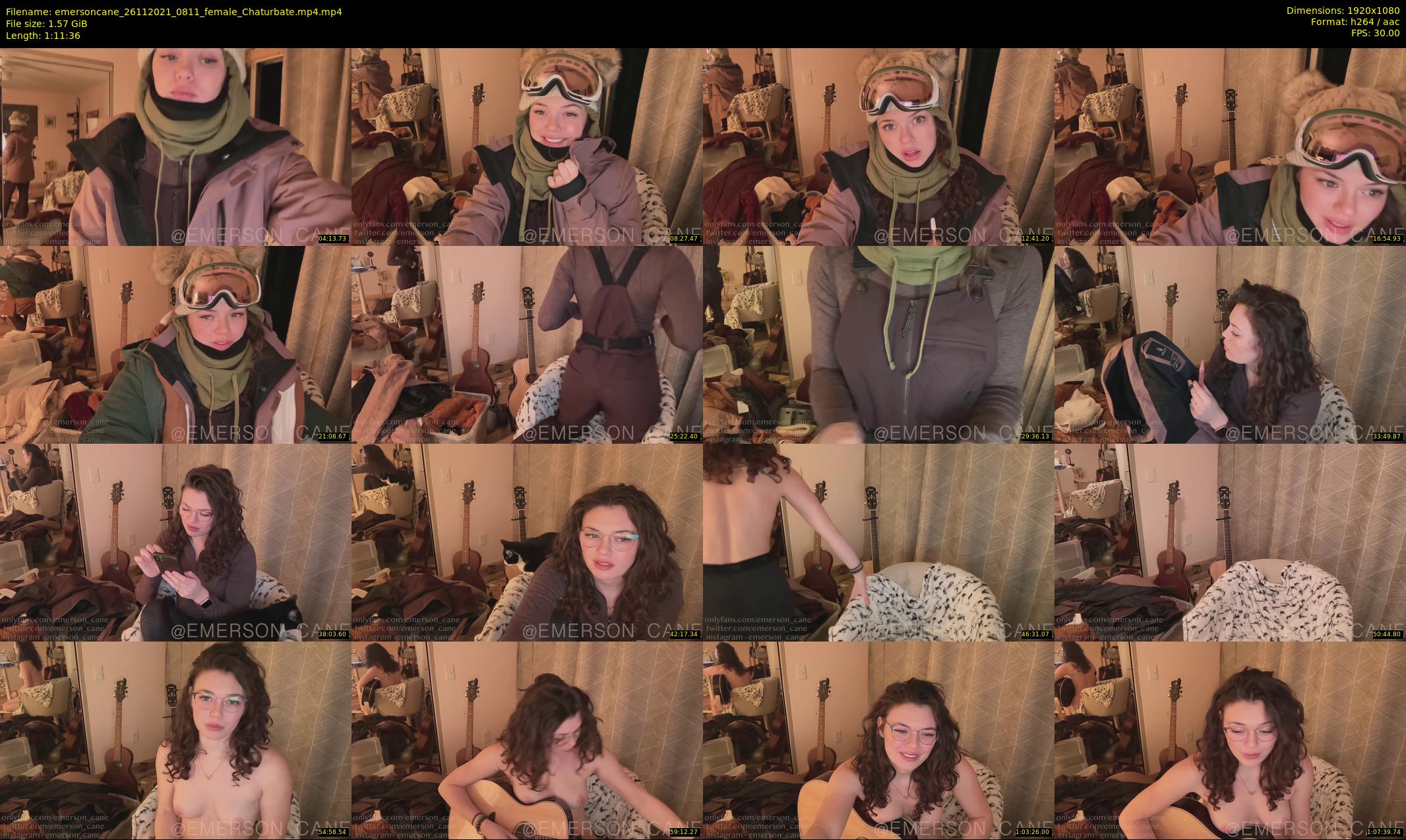 emersoncane — 72 minute Chaturbate female cam show recording, 1080p, Nov 26, 2021