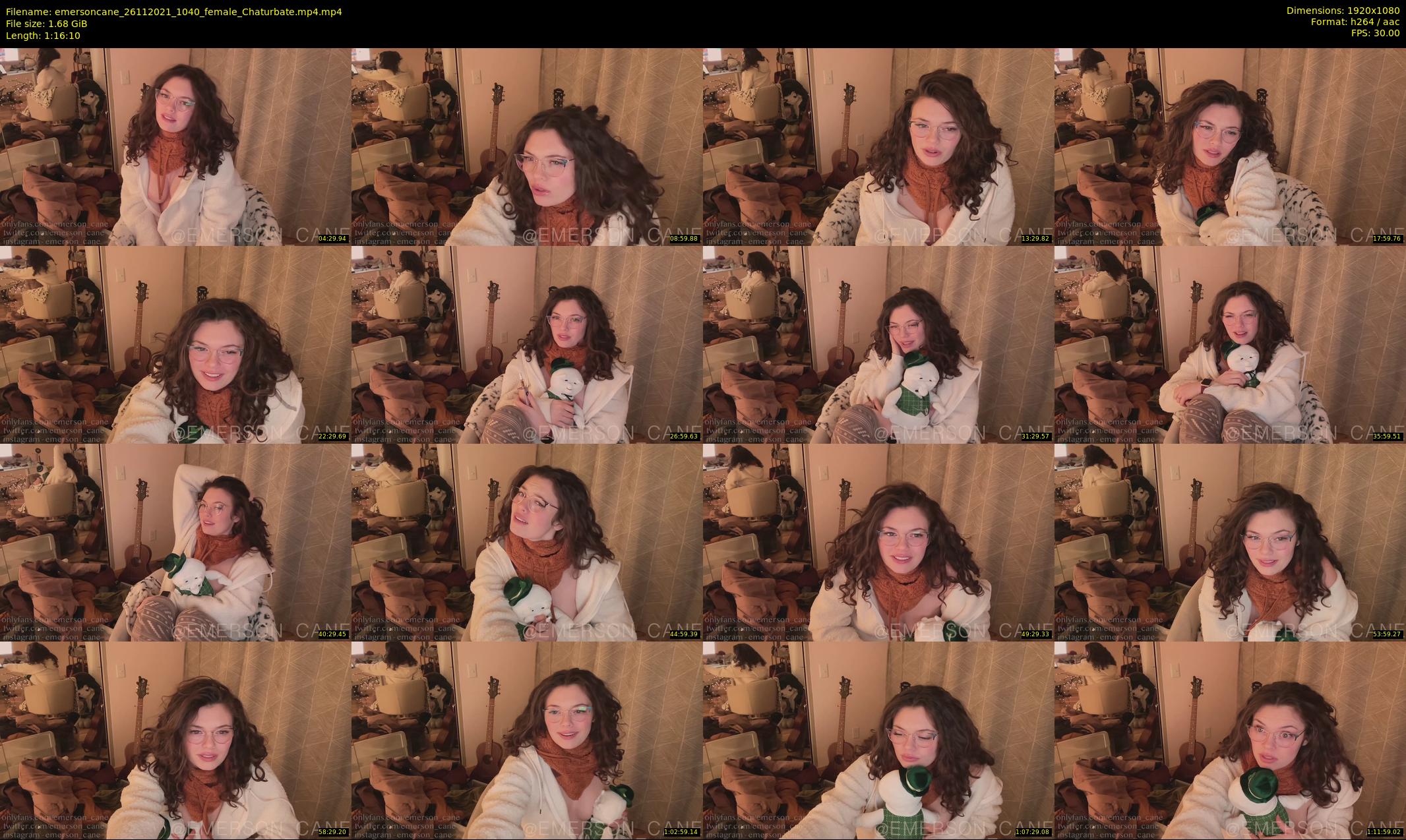 emersoncane — 77 minute Chaturbate female cam show recording, 1080p, Nov 26, 2021