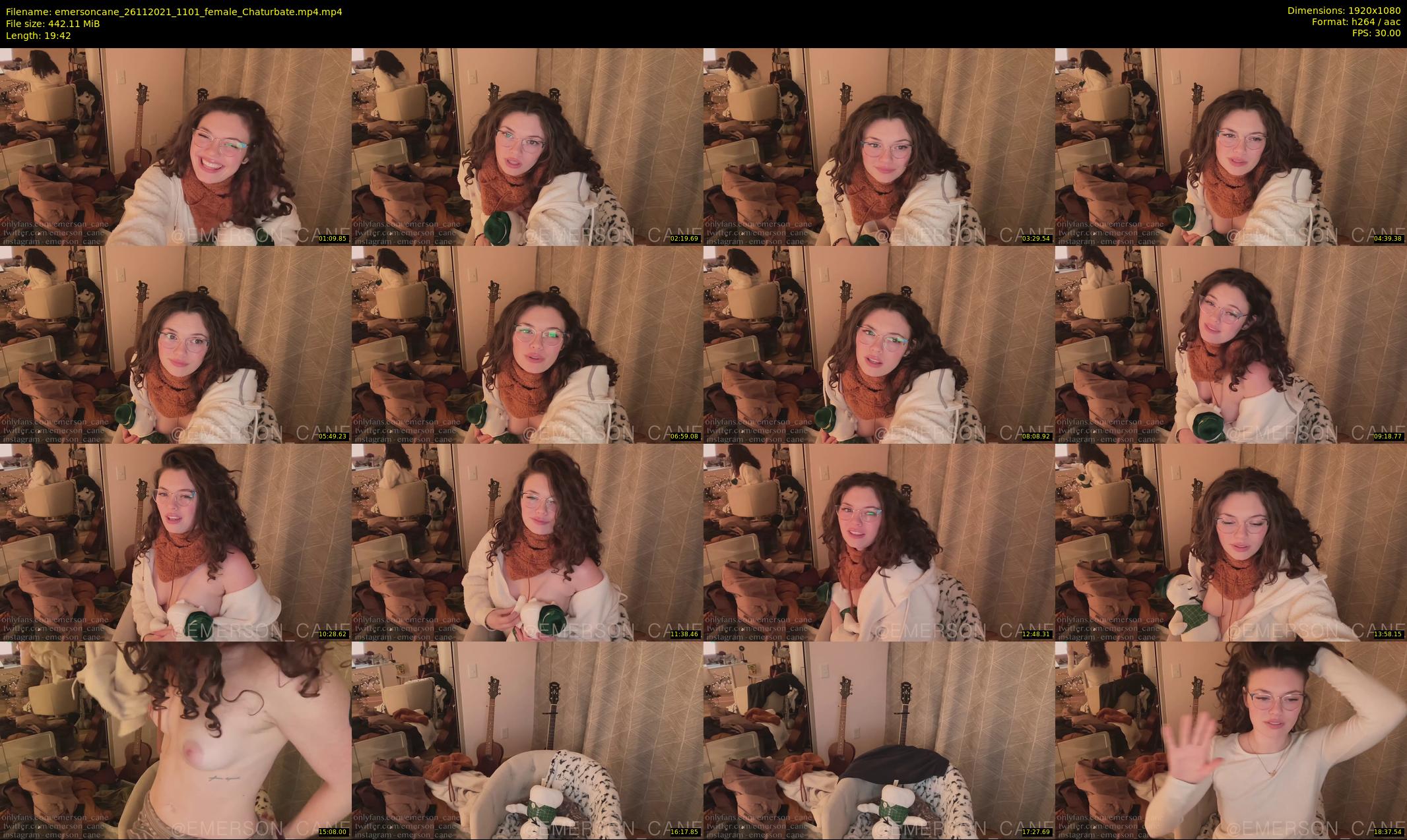 emersoncane — 20 minute Chaturbate female cam show recording, 1080p, Nov 26, 2021
