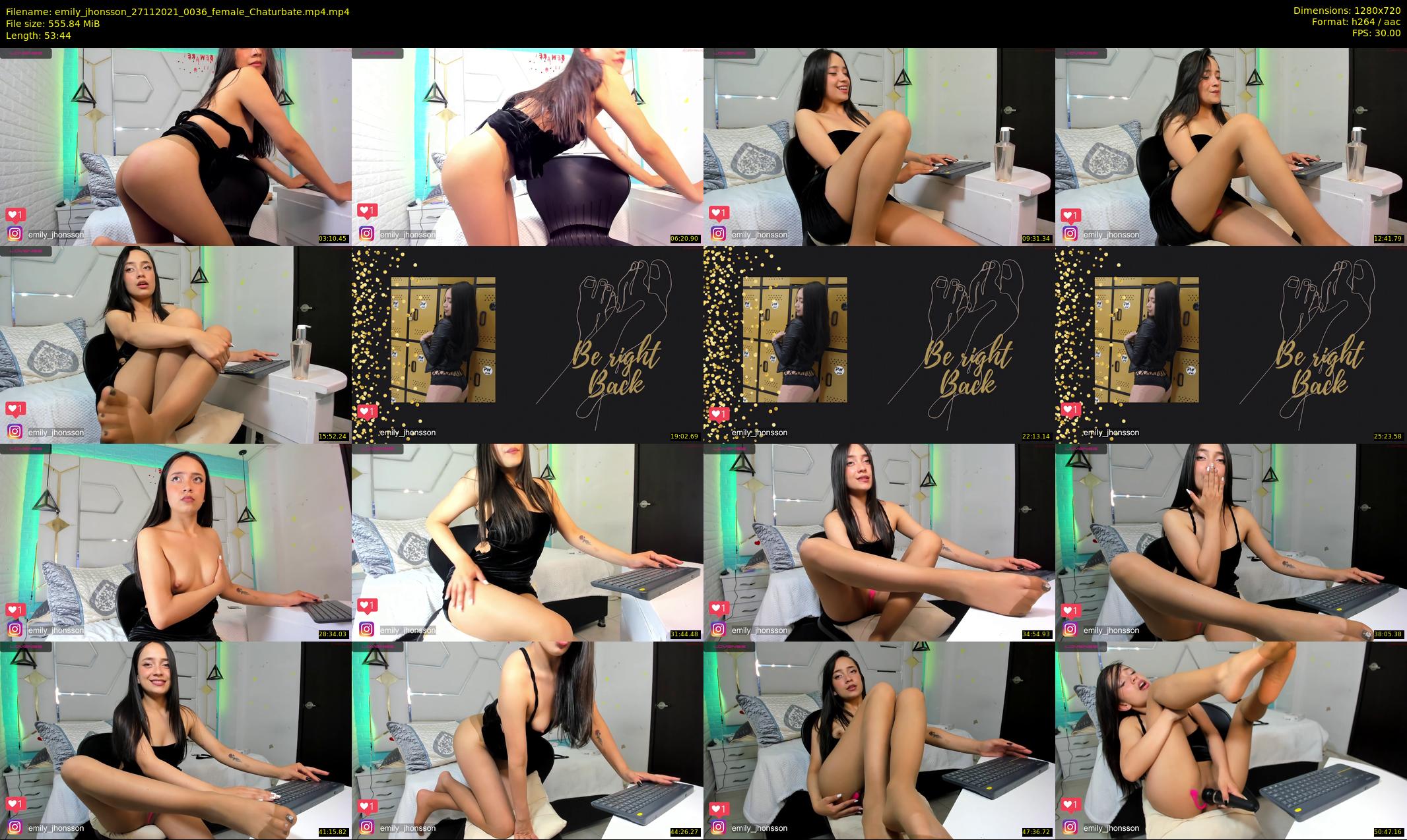 emily_jhonsson — 54 minute Chaturbate female cam show recording, 720p, Nov 27, 2021